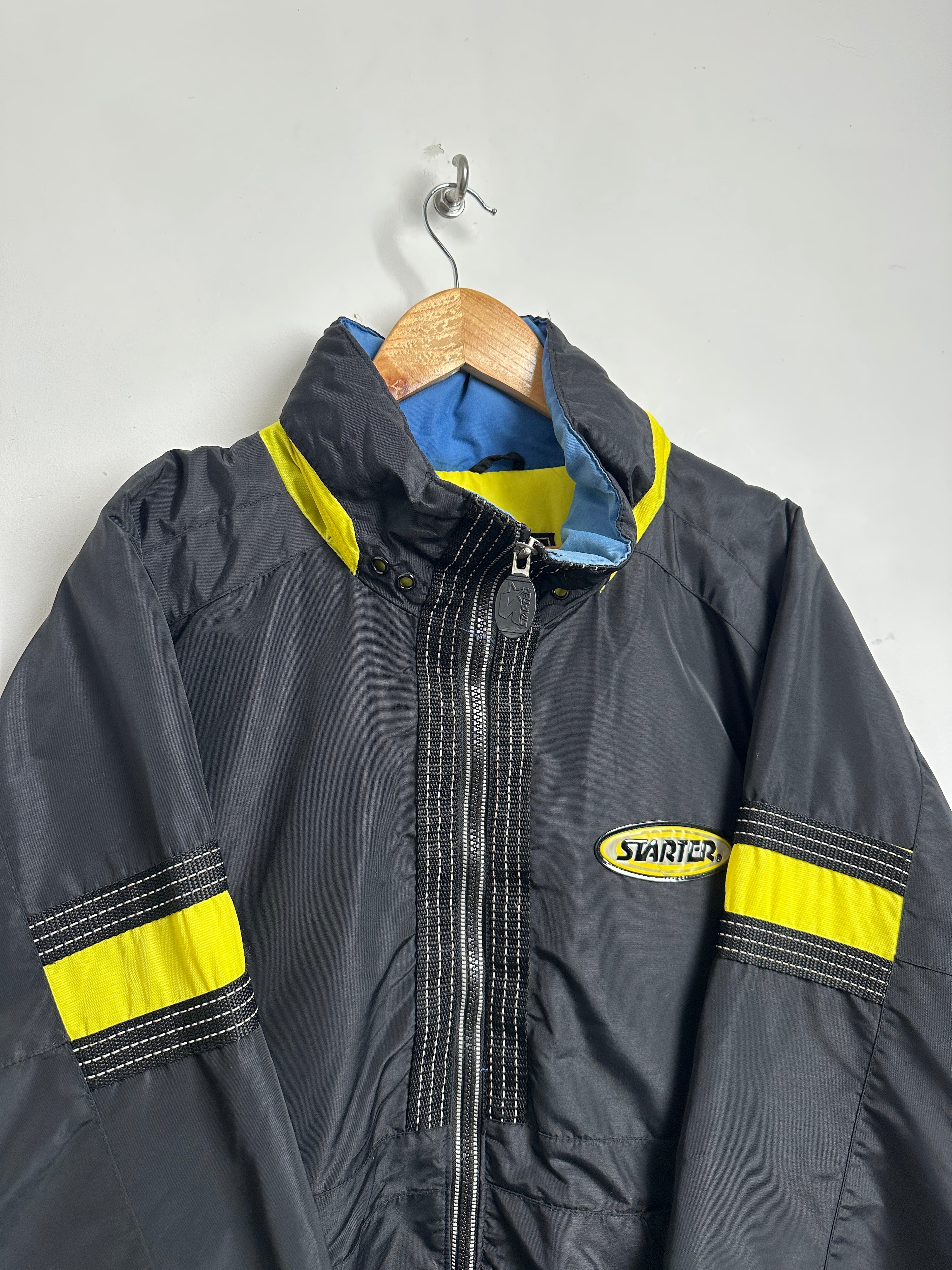 STARTER Black & Yellow Vintage Heavy Jacket - thrift.mt