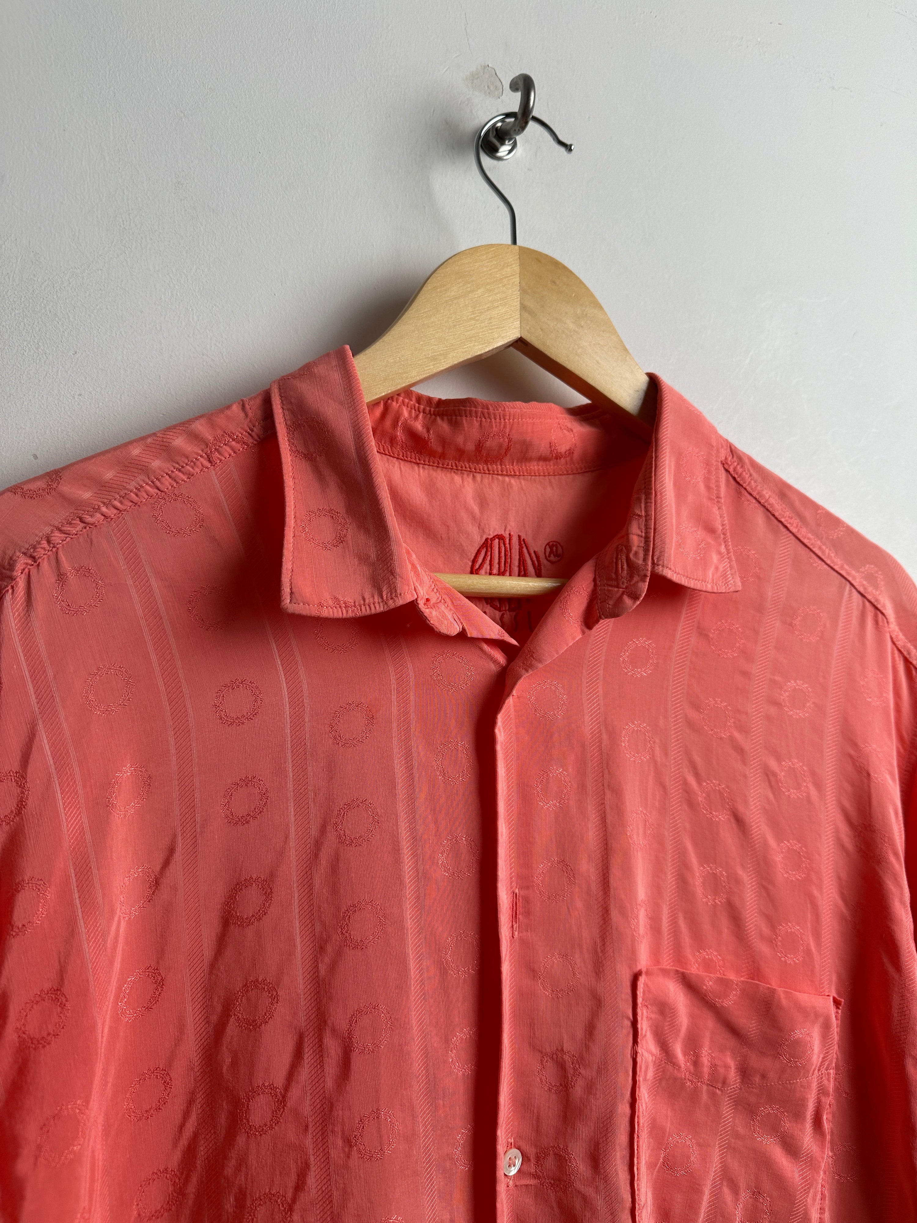 REPLAY CLASSICO short sleeve shirt in coral