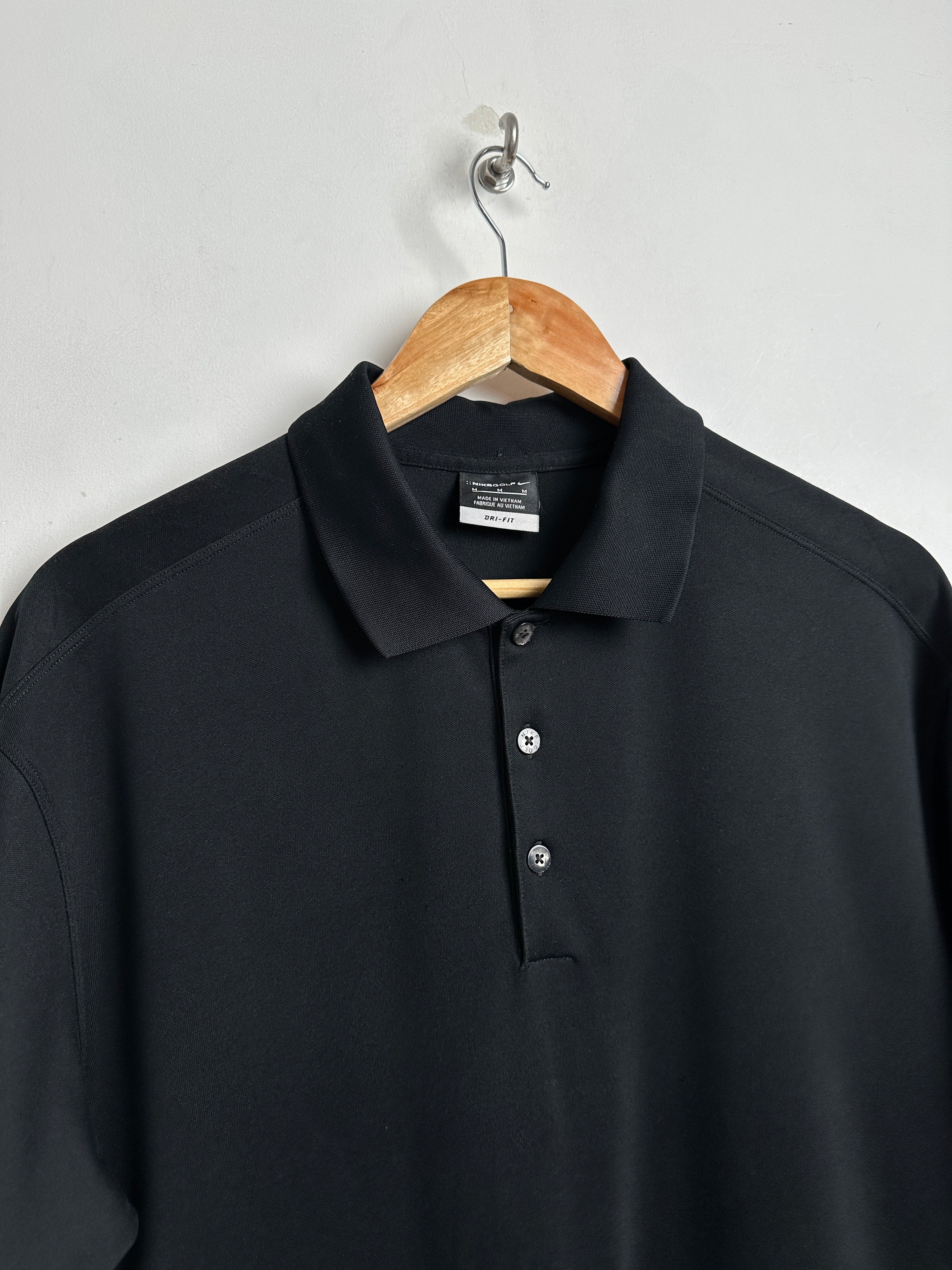 NIKE GOLF short-sleeve polo shirt in black