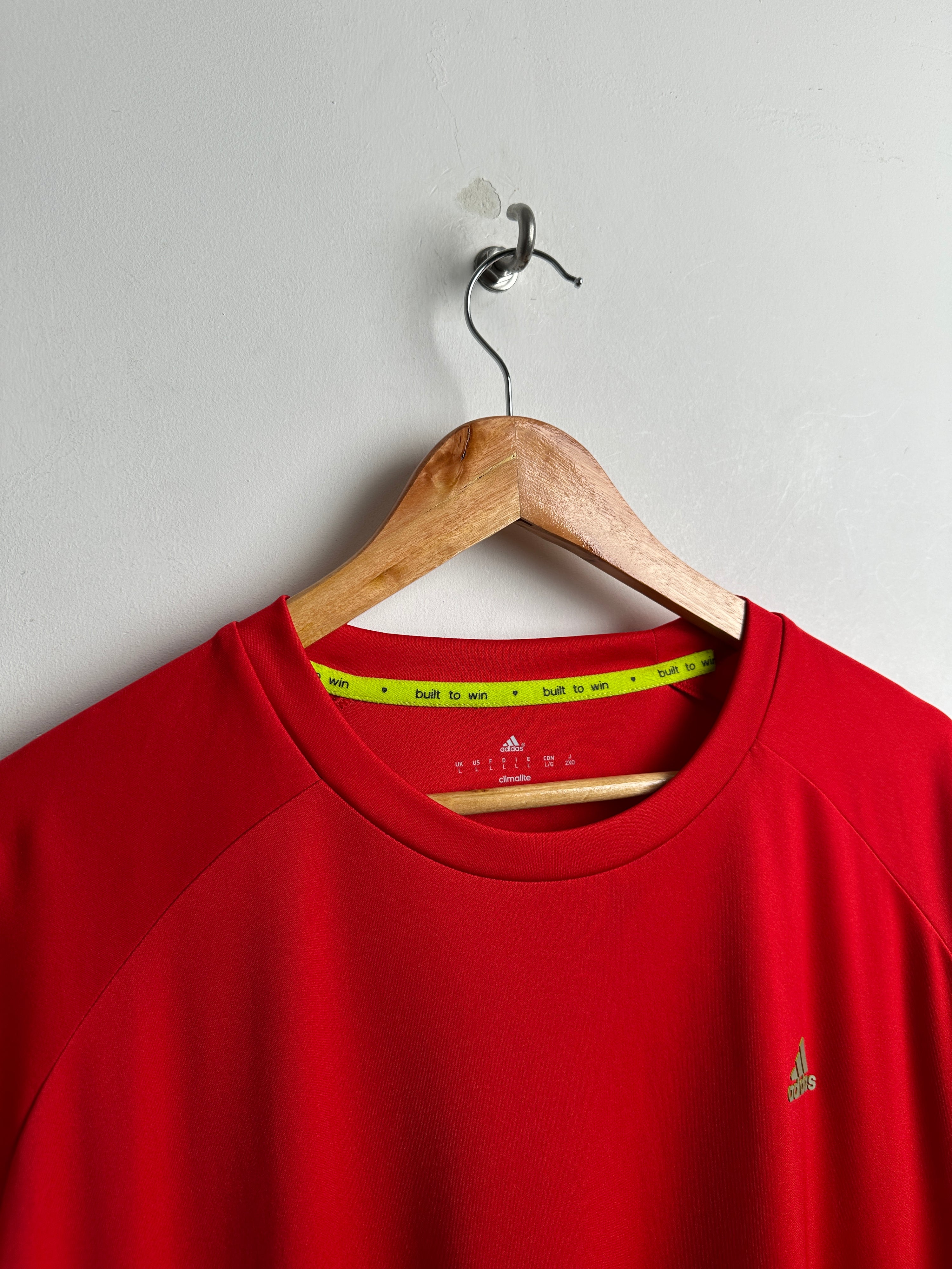 ADIDAS Red Gear short-sleeve tee