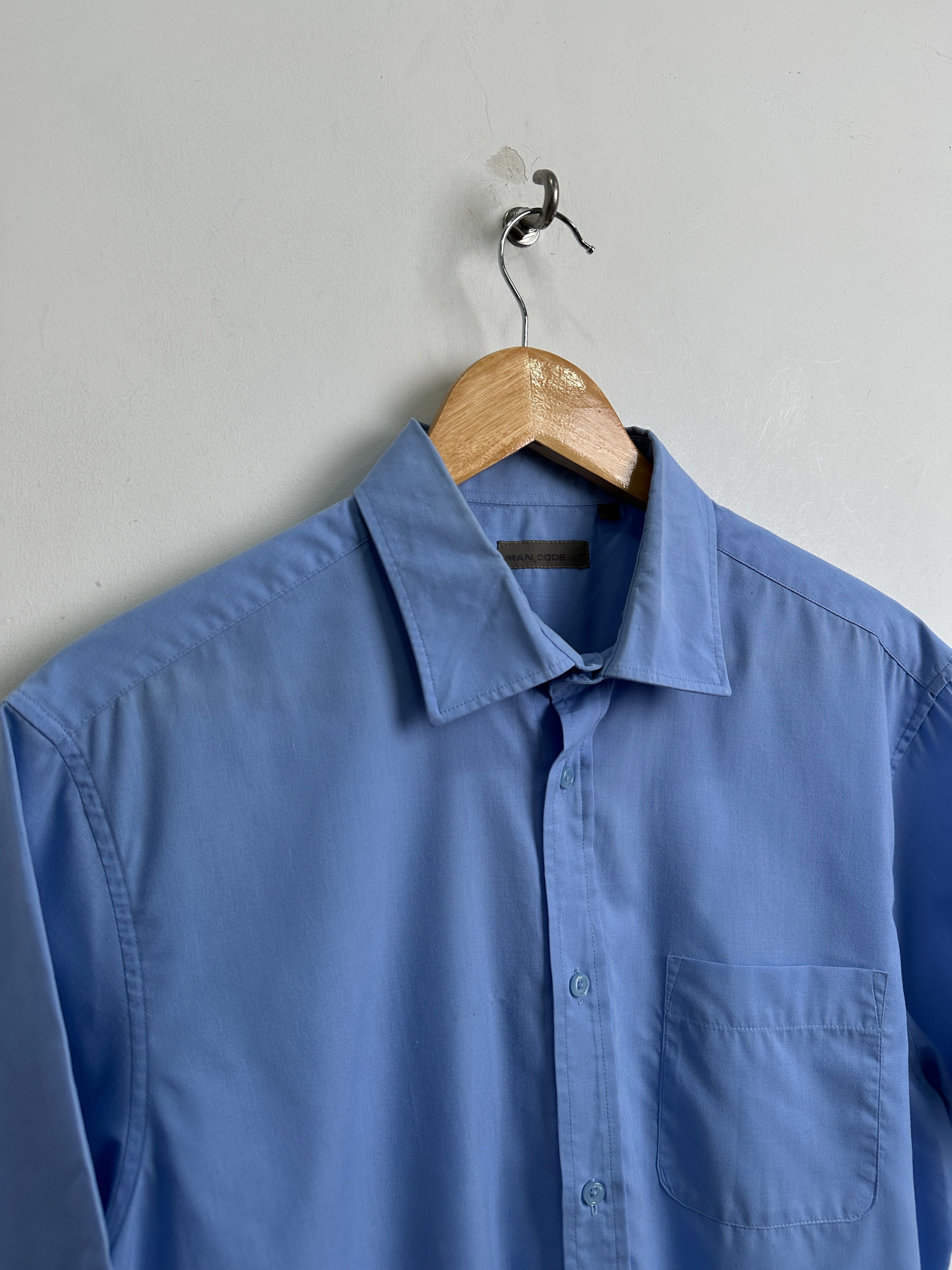 MAN CODE short-sleeve shirt in blue