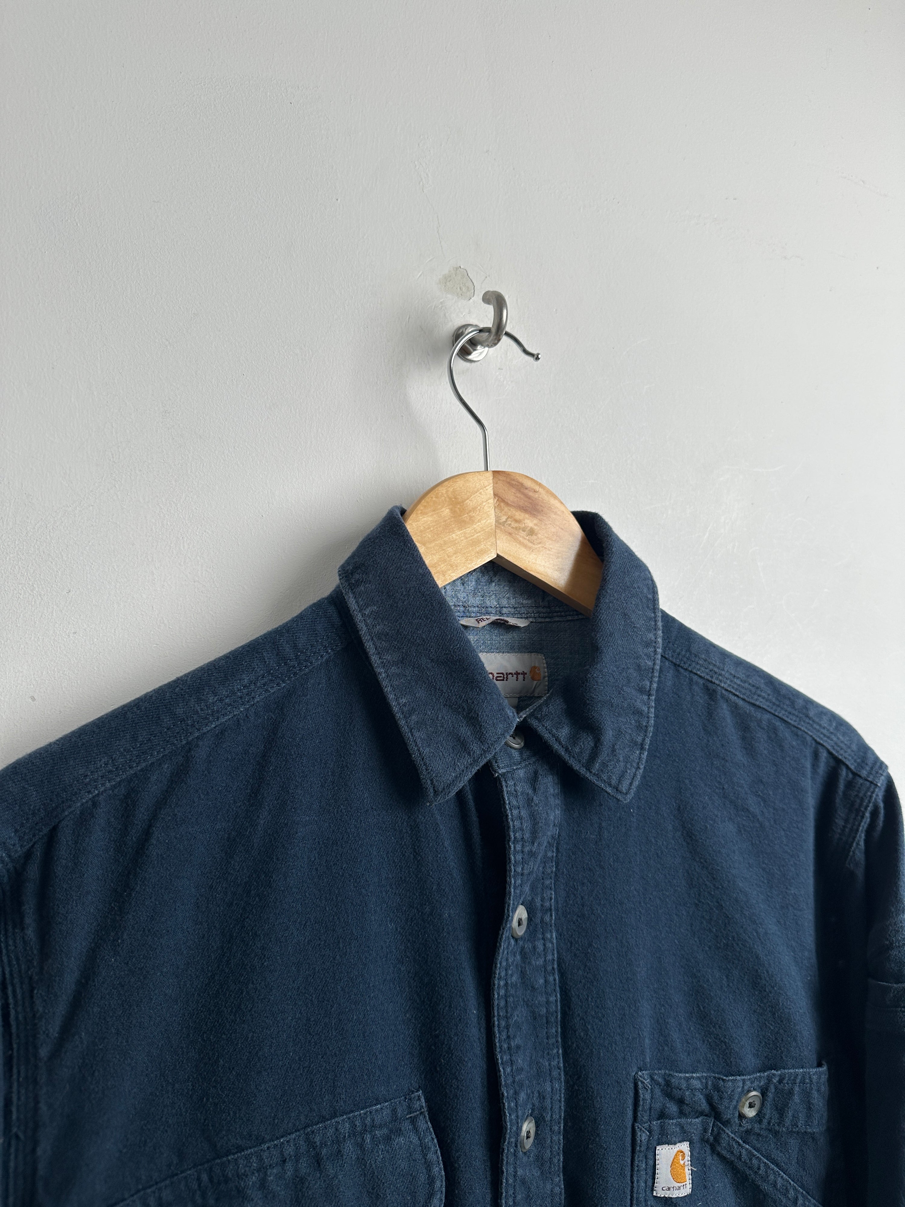 CARHARTT NAVY Blue Long Sleeve Shirt
