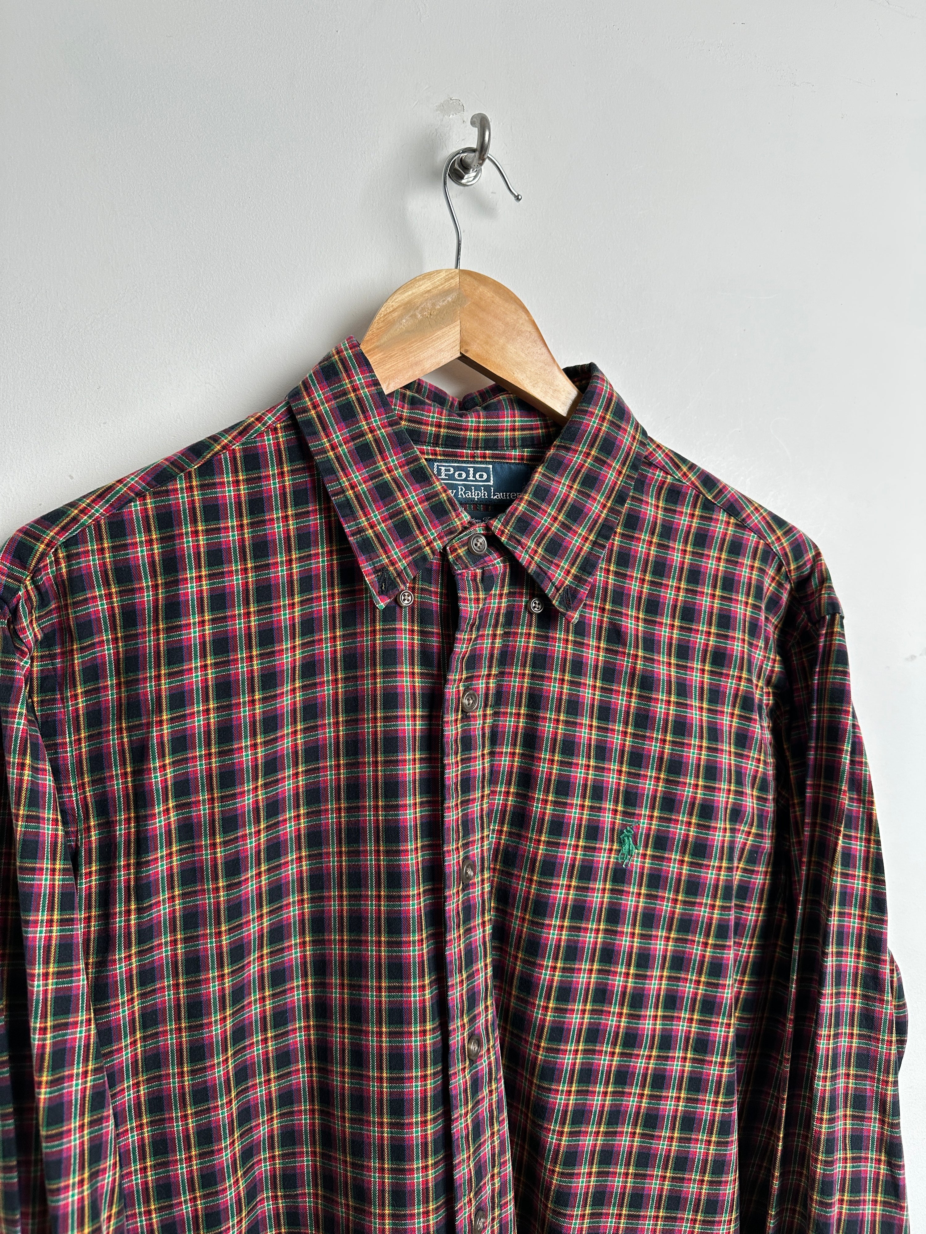 POLO RALPH LAUREN CHECKED LONG SLEEVE SHIRT - thrift.mt