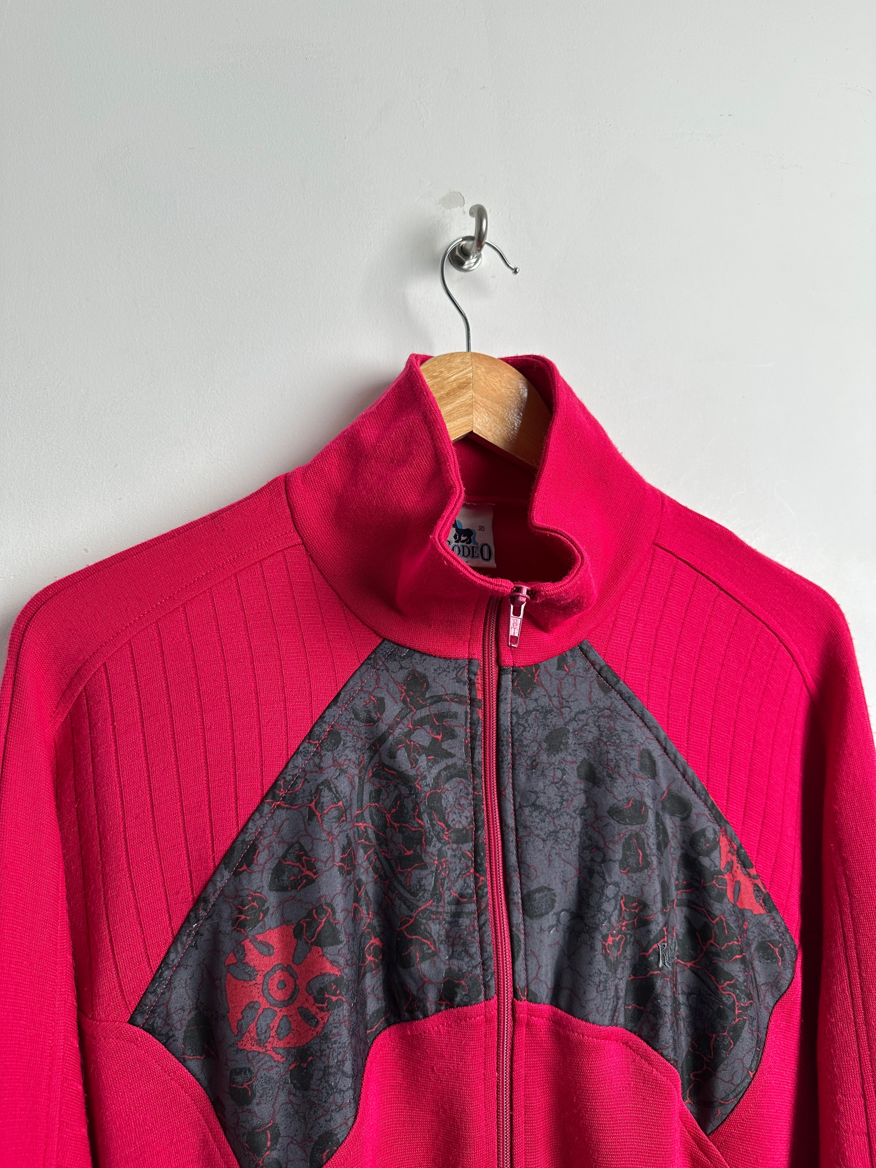RODEO PINK ZIP UP WITH GREY DETAILS - thrift.mt