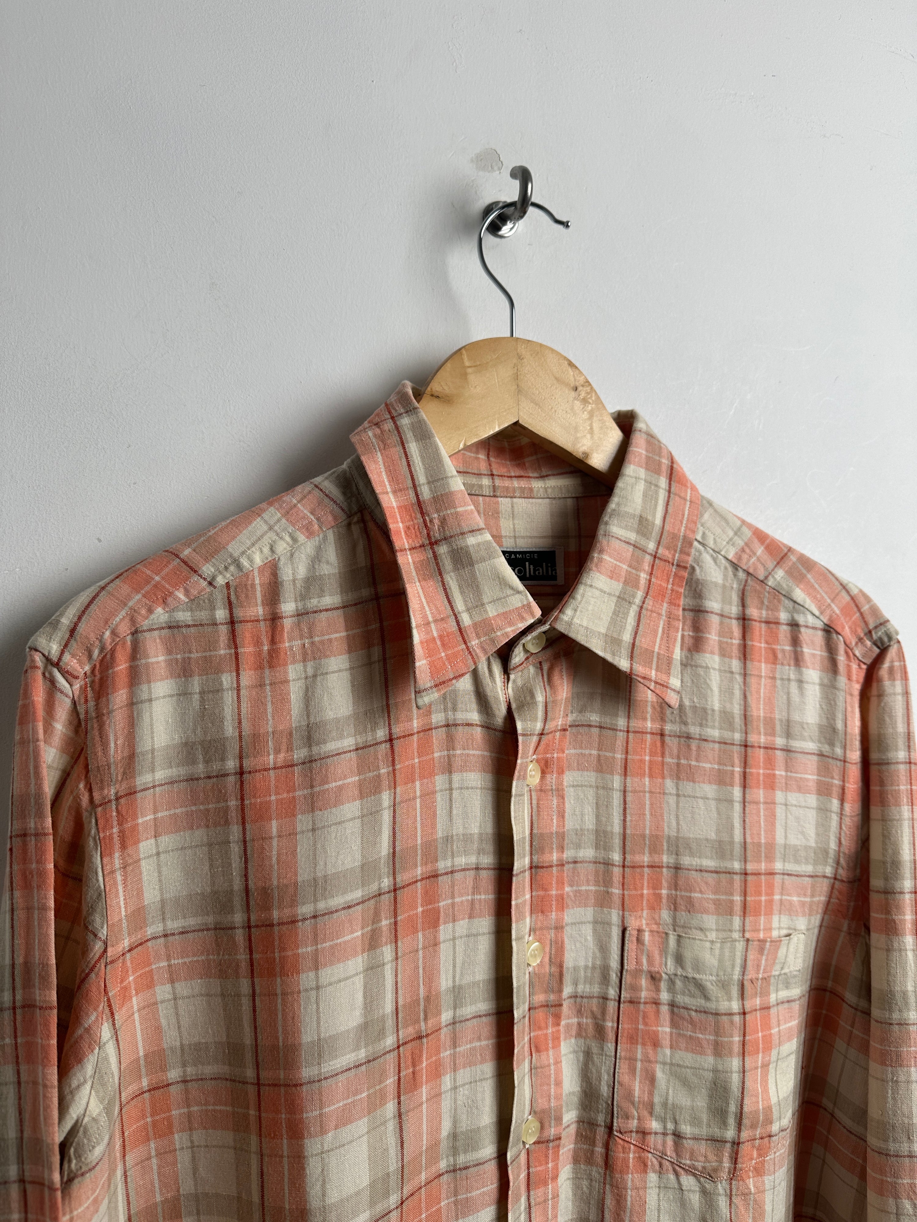 CAMICIE CORSO ITALIA cheked long sleeve shirt - thrift.mt