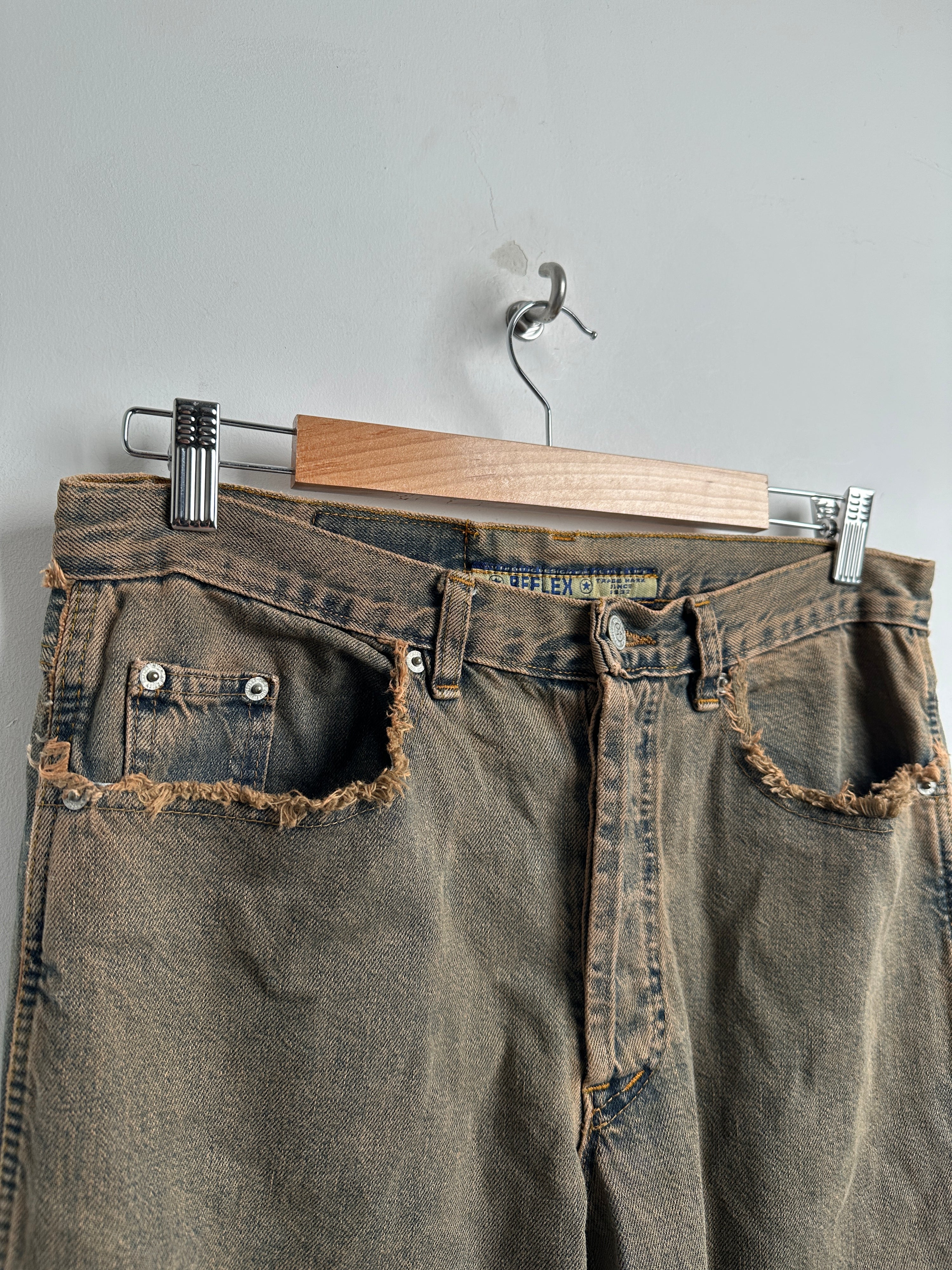REFLEX jeans in brown - thrift.mt