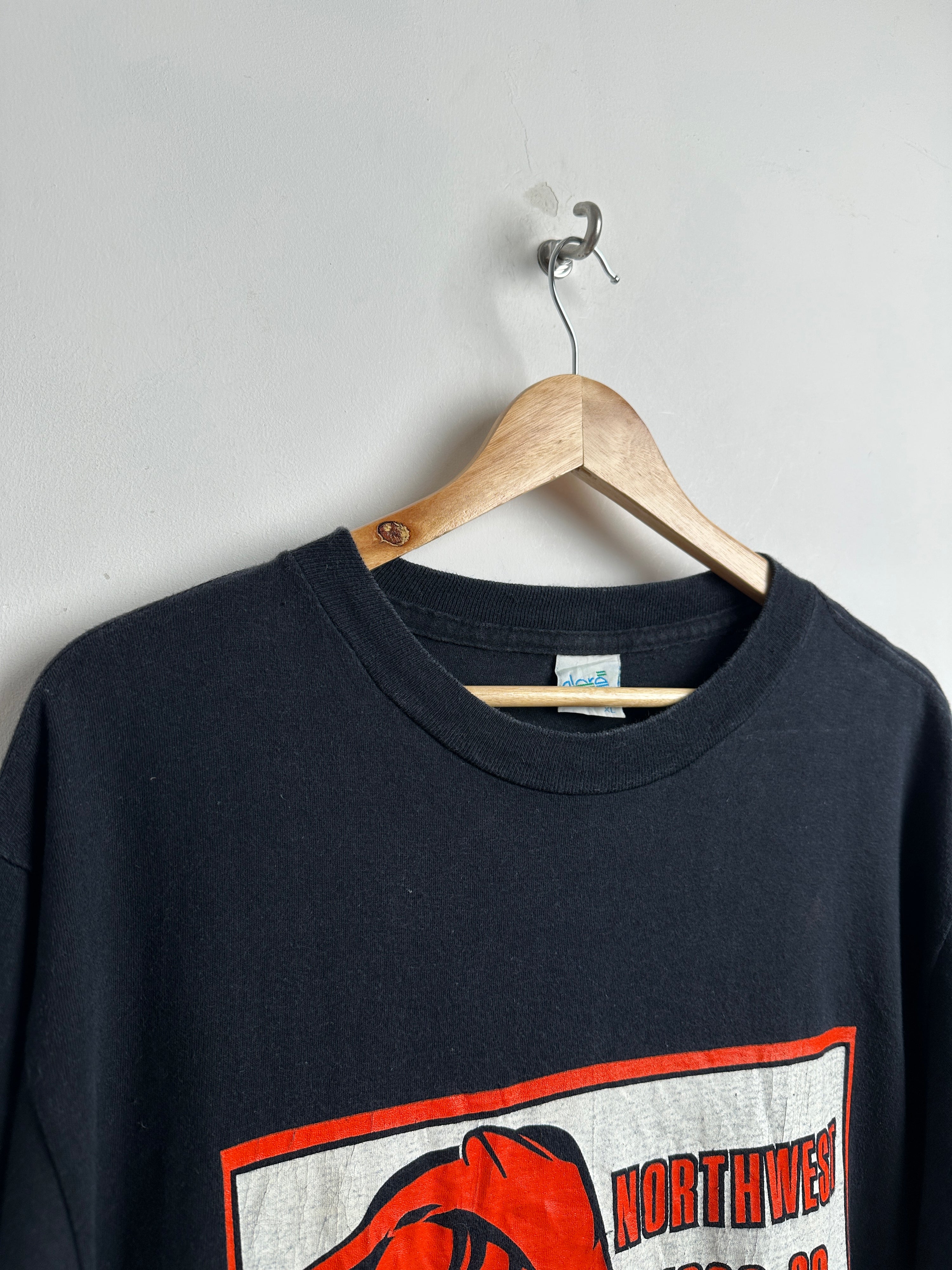 NORTHWEST 1988-89 short sleeve shirt in black - thrift.mt