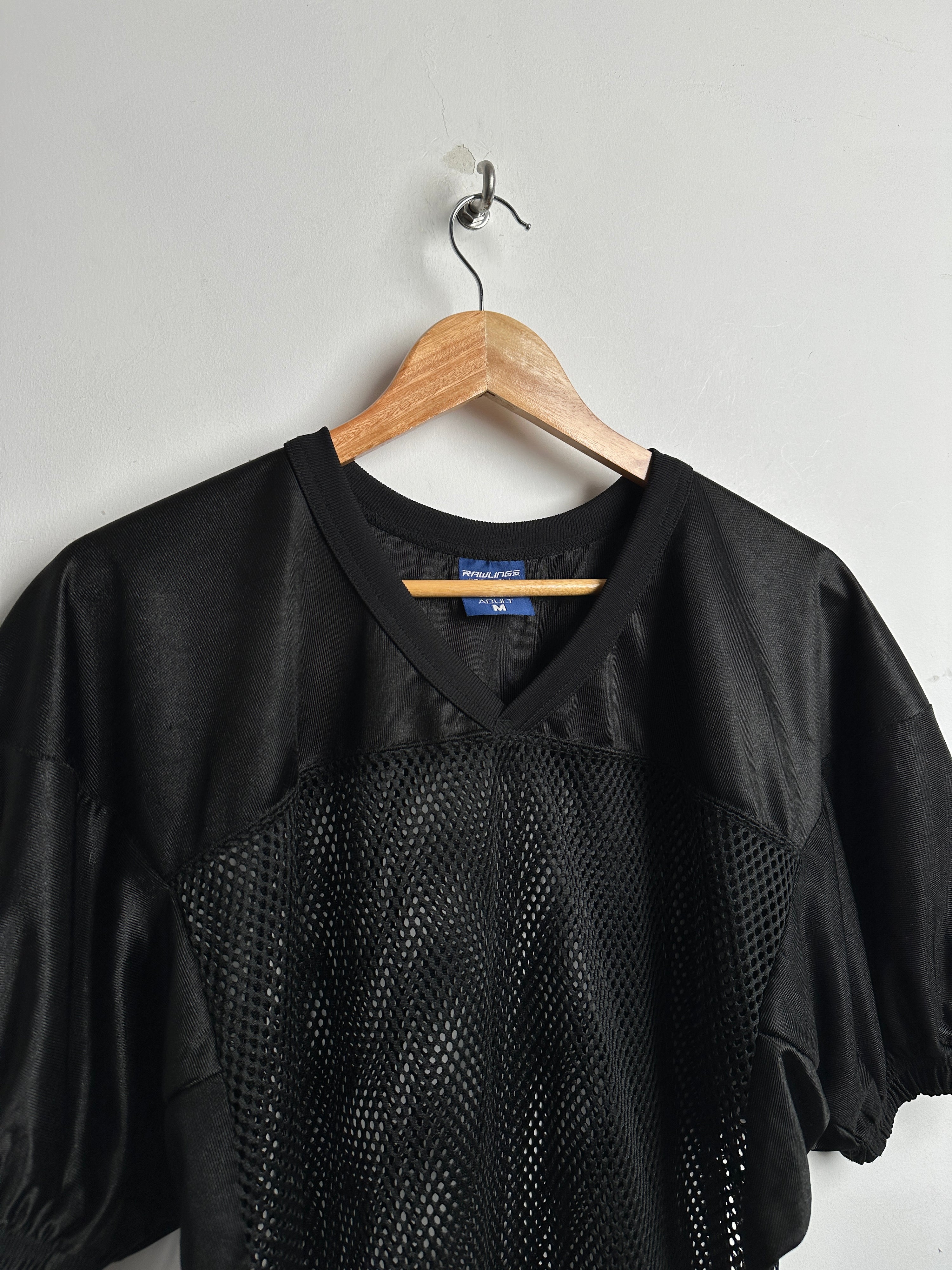 Rawlings Football short sleeve jersey in black - thrift.mt