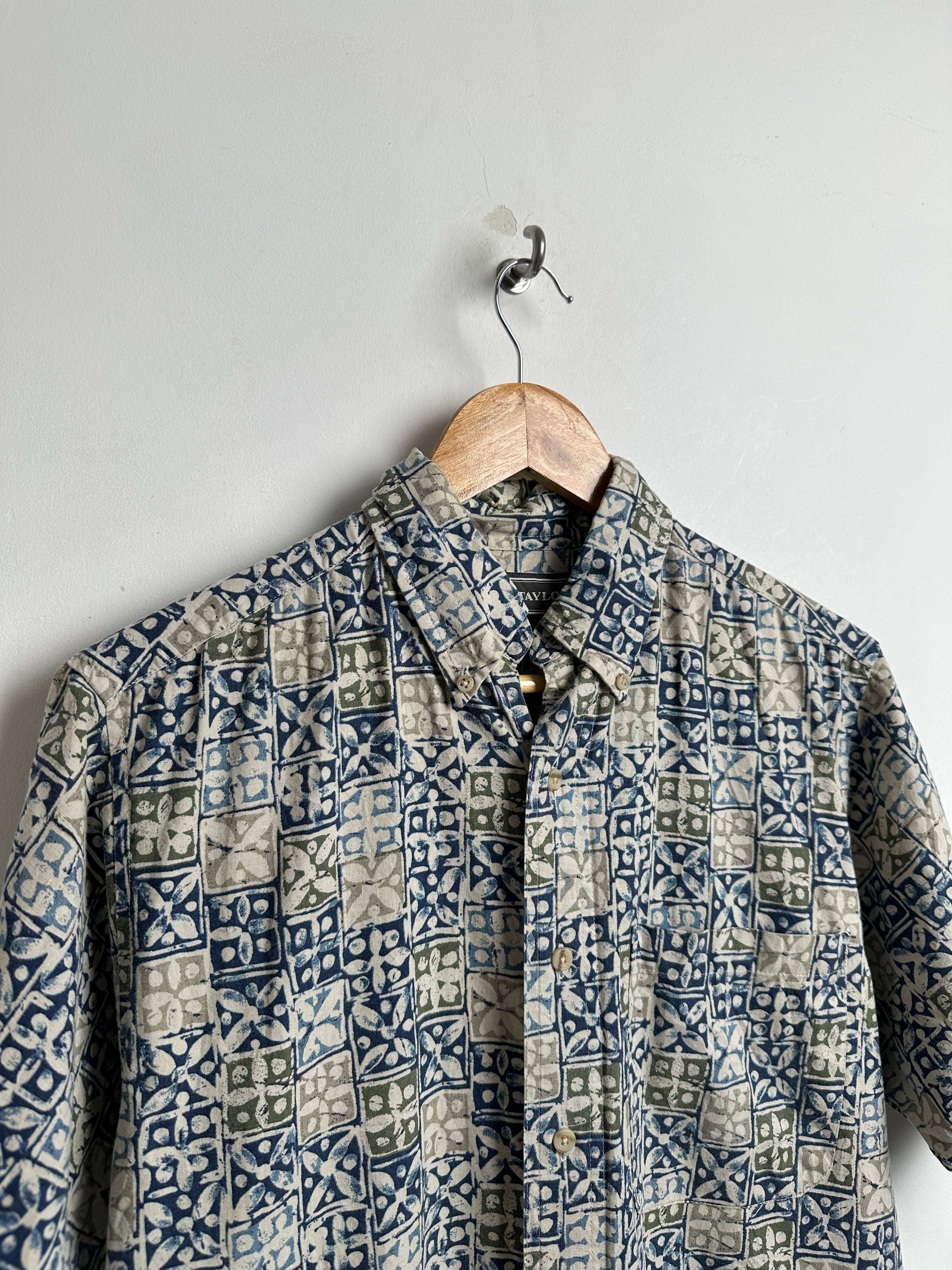 DAVID TAYLOR printed short sleeve shirt