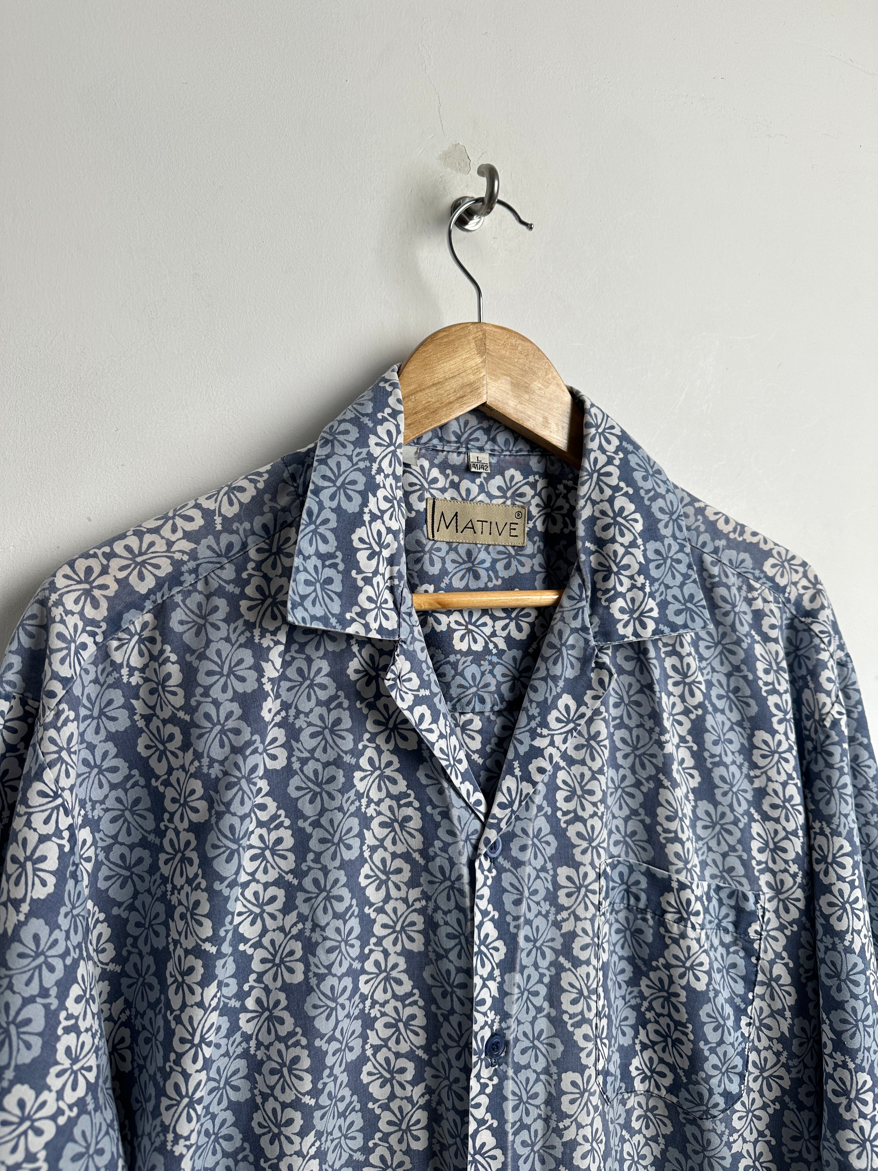 MATIVE short sleeve shirt in blue