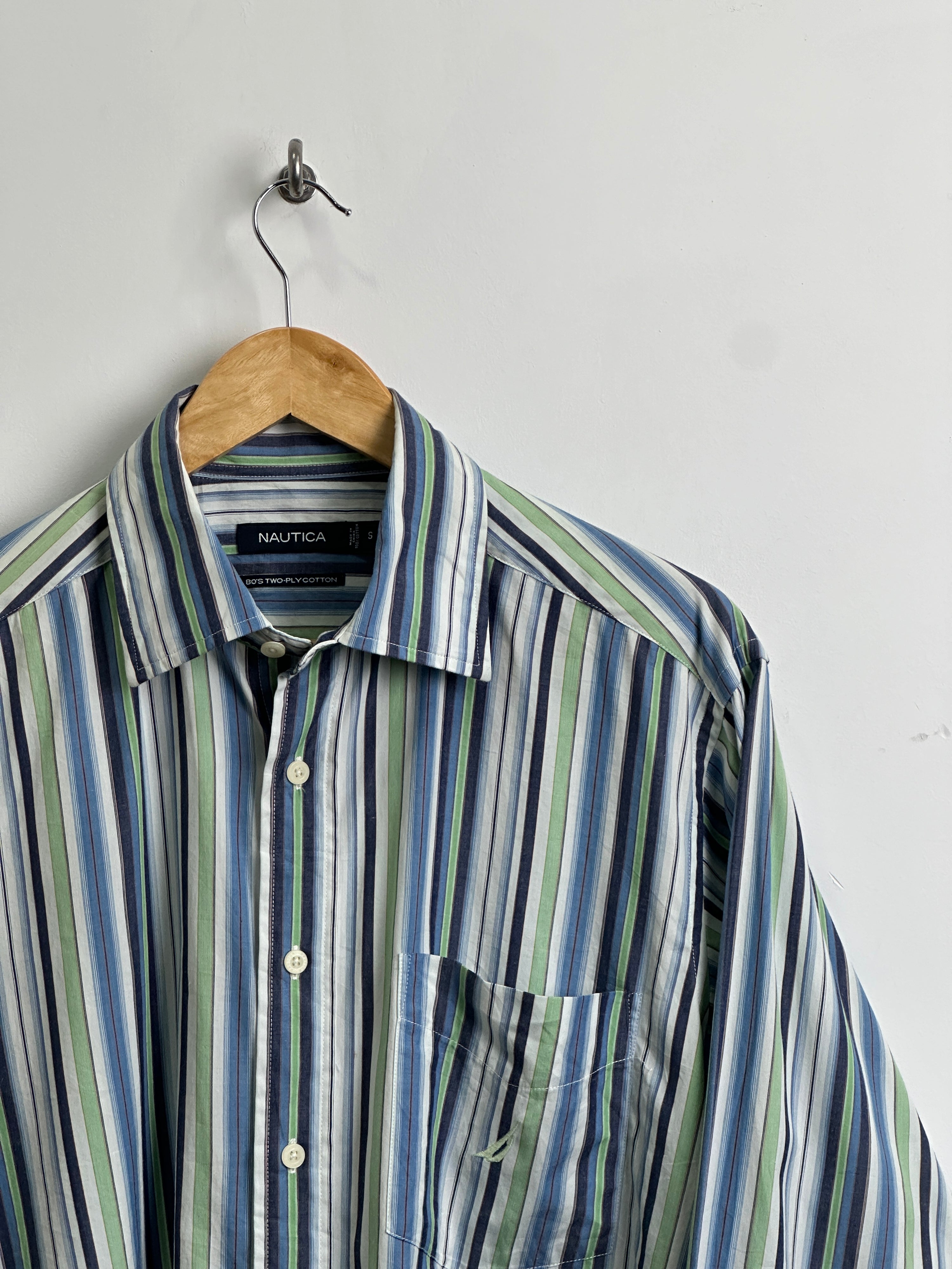 NAUTICA vintage long-sleeve shirt with stripes