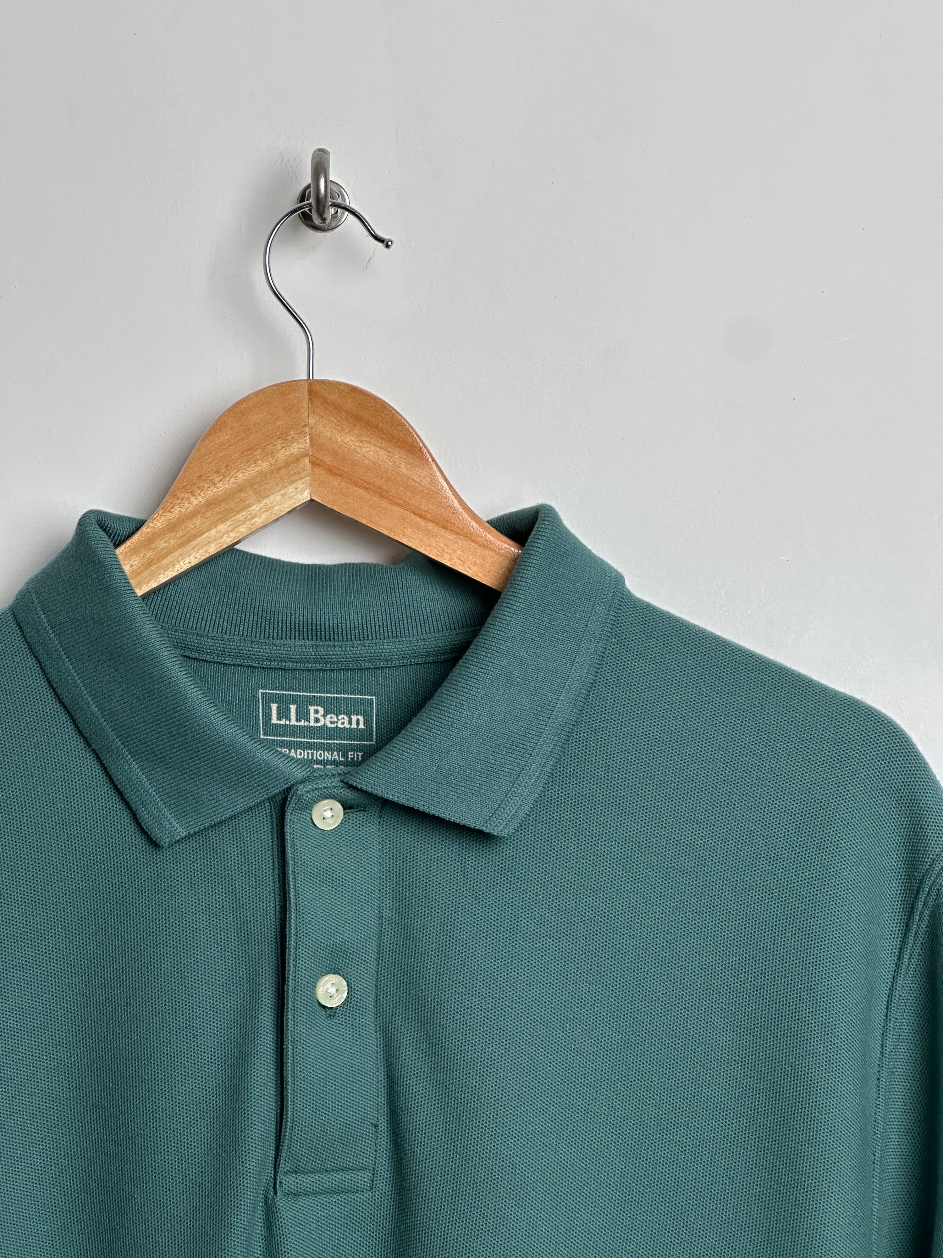 L.L. Bean short-sleeve polo in teal