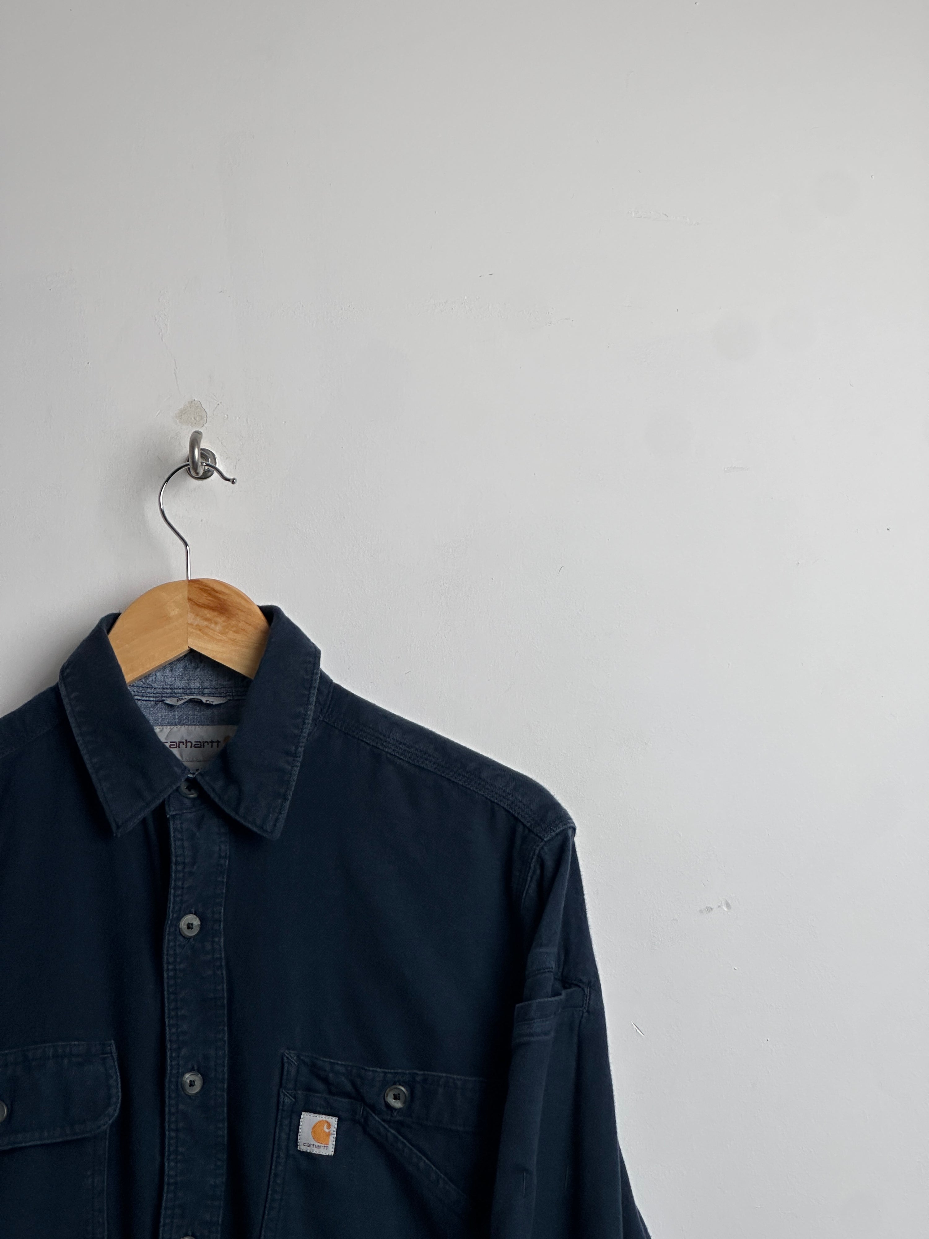 CARHARTT NAVY Blue Long Sleeve Shirt