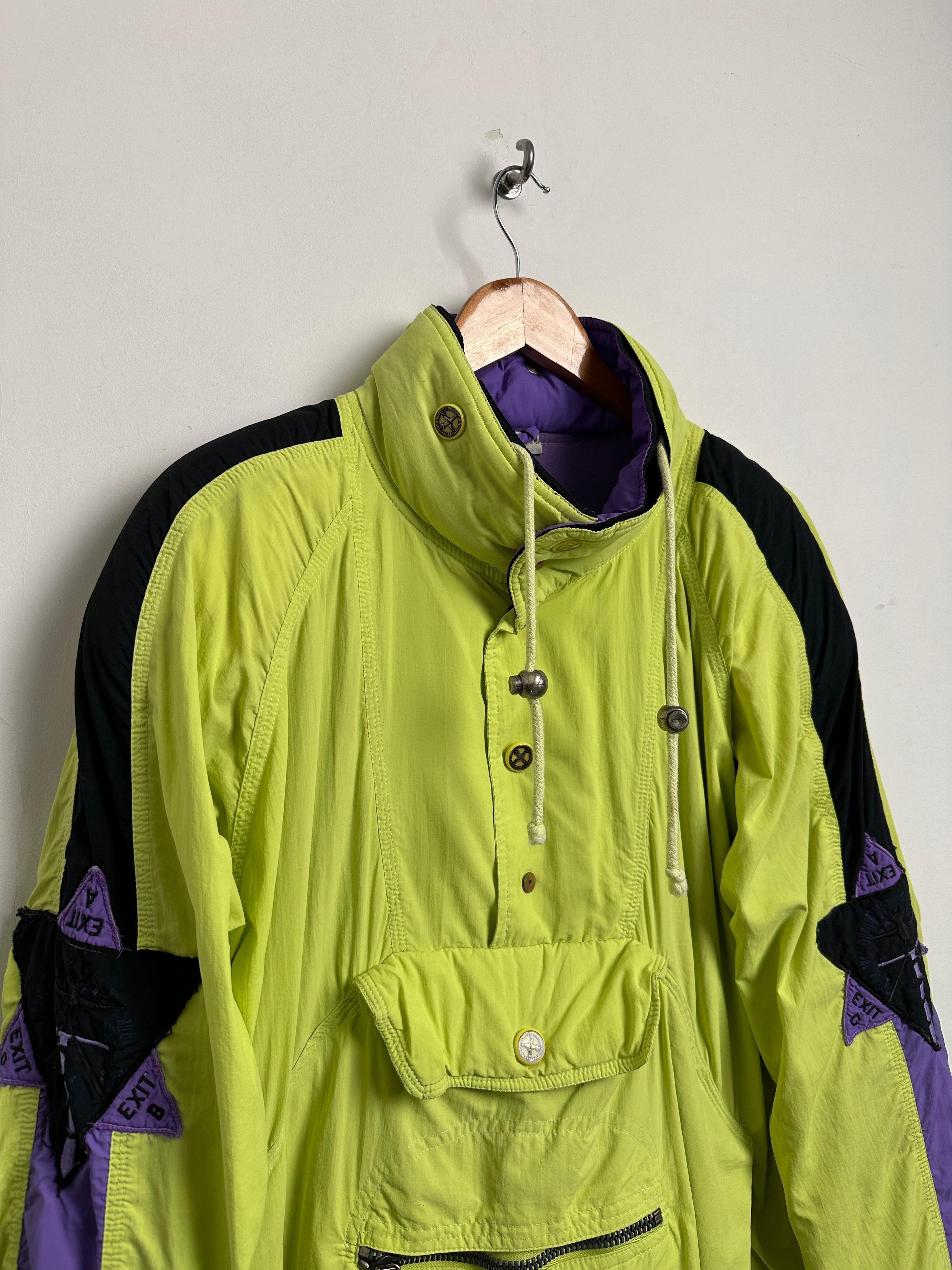 Vintage Highlighter Windbreaker Jacket