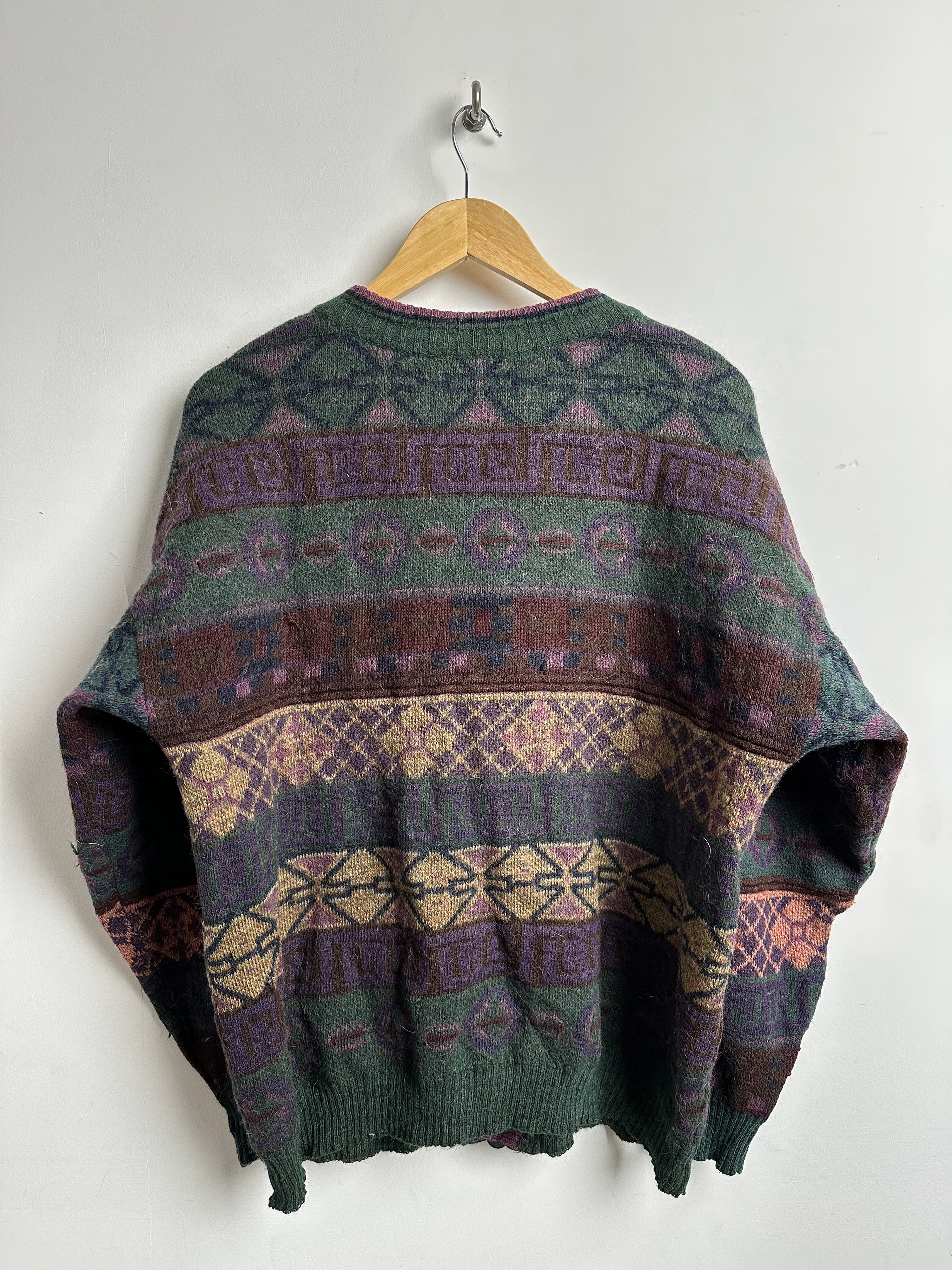 Jack Stone 90s multi-colored cardigan