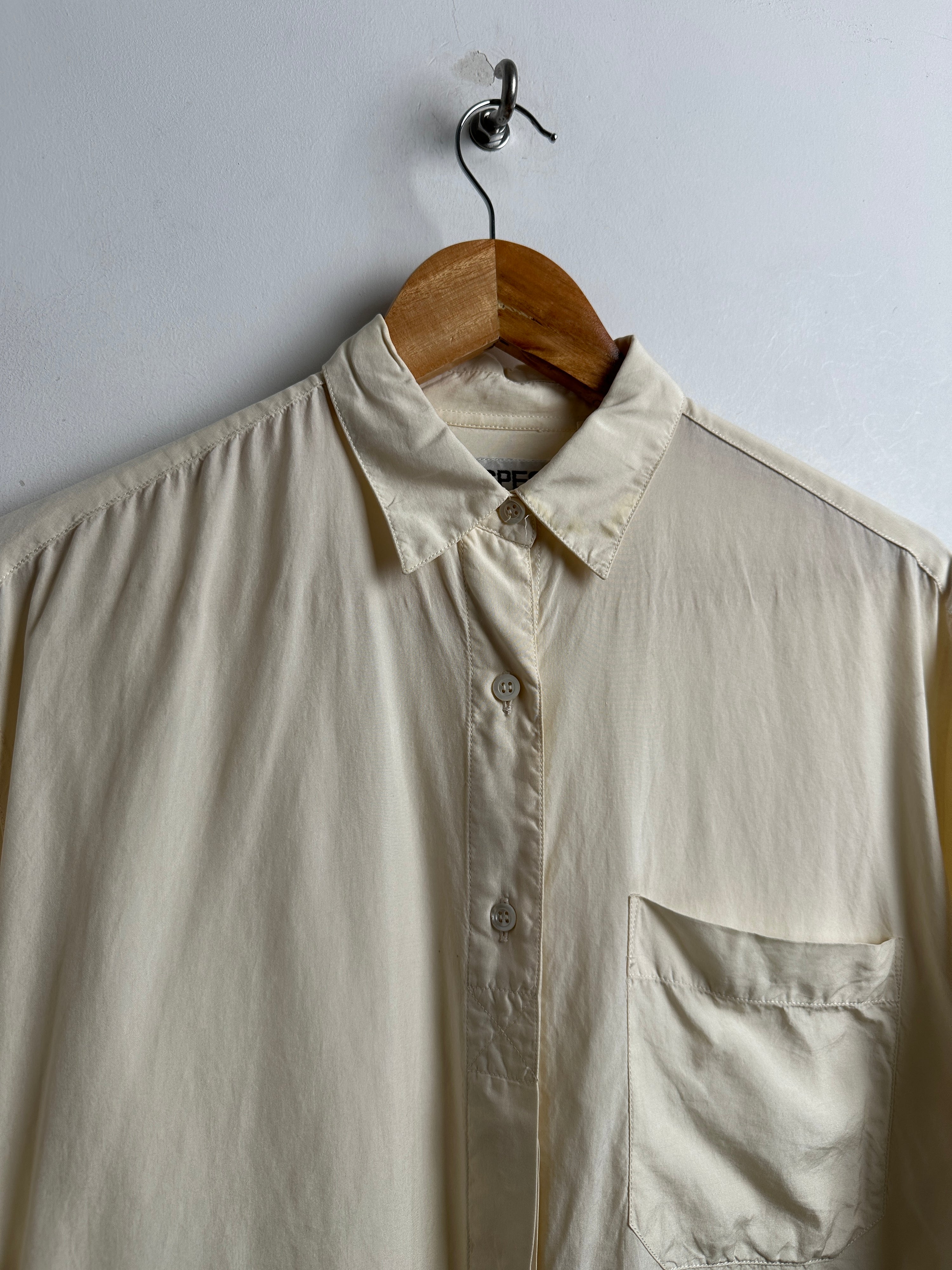 ASPESI basic women’s short sleeved shirt in cream