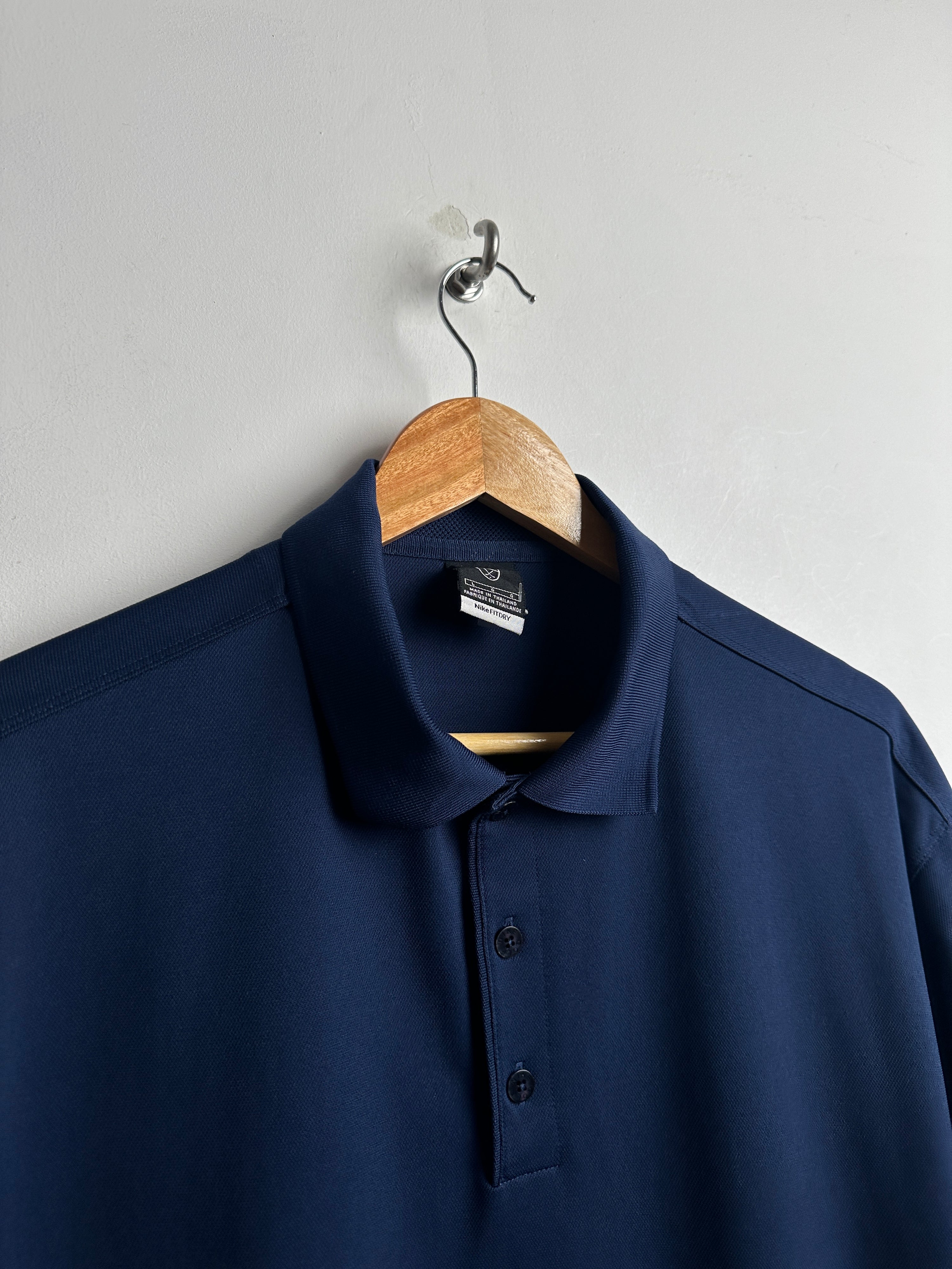NIKE FIT DRY Blue poloshirt