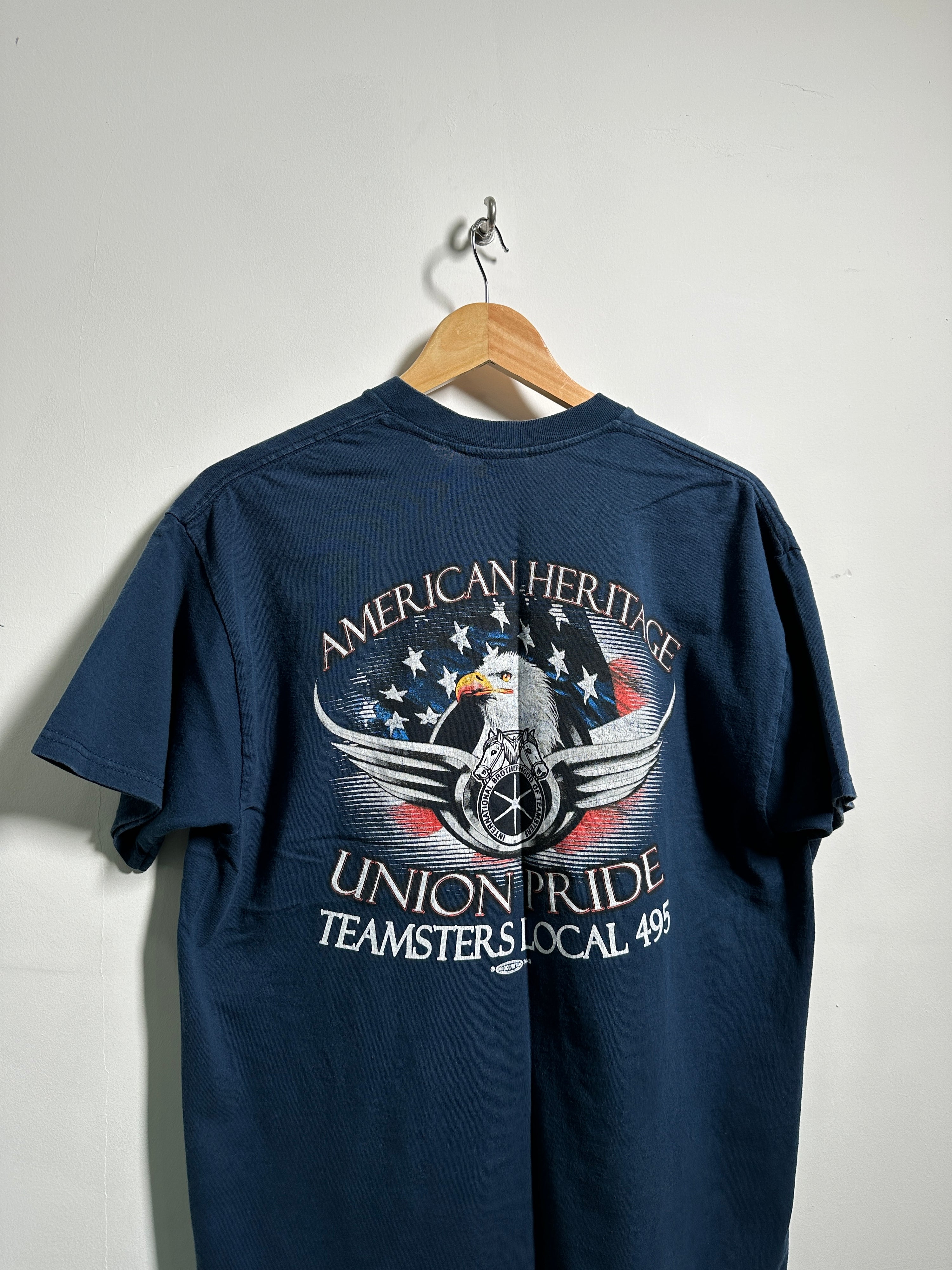 American Heritage Union Pride tee in blue