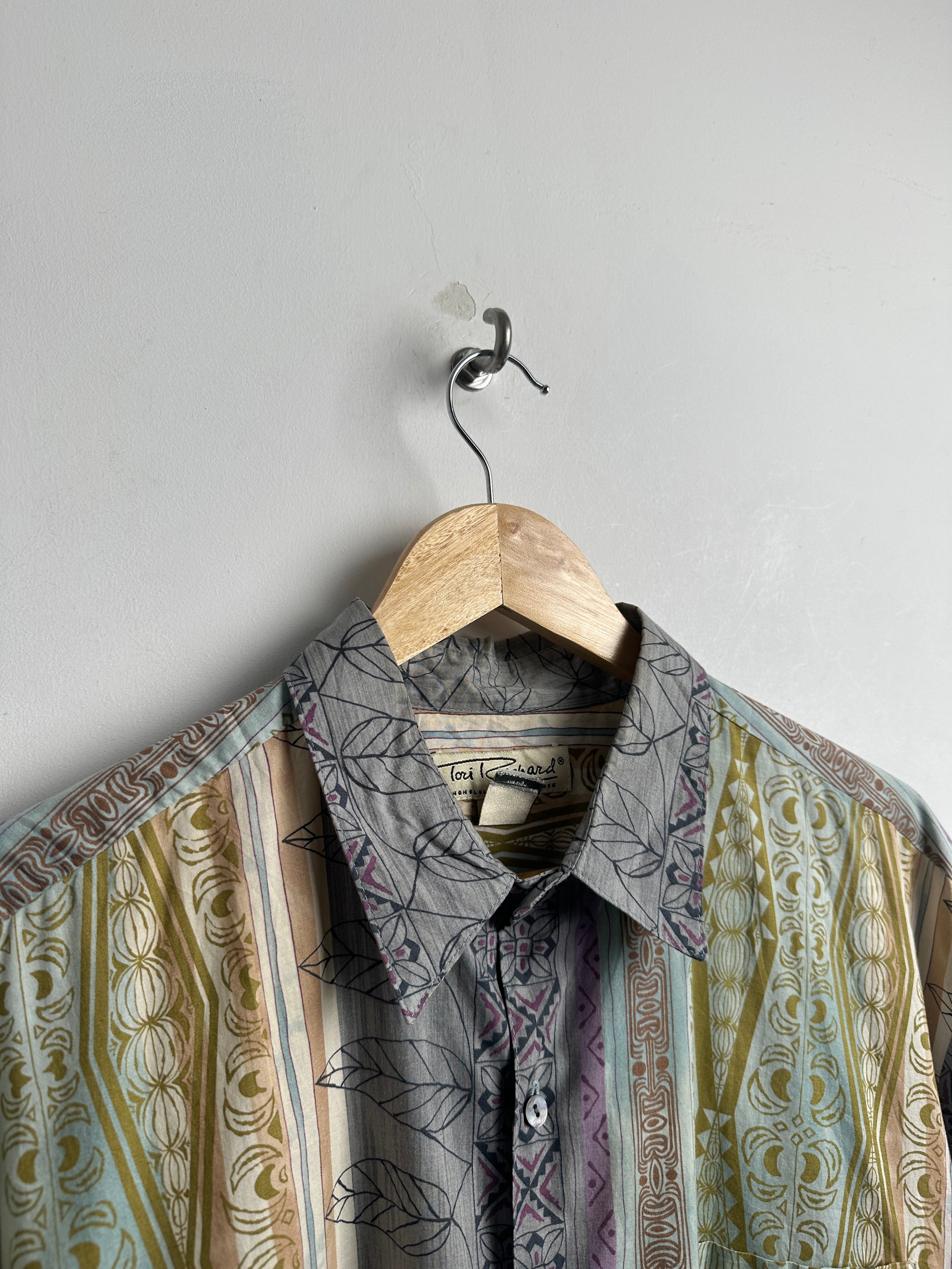 TORI RICHARD cotton short sleeve shirt