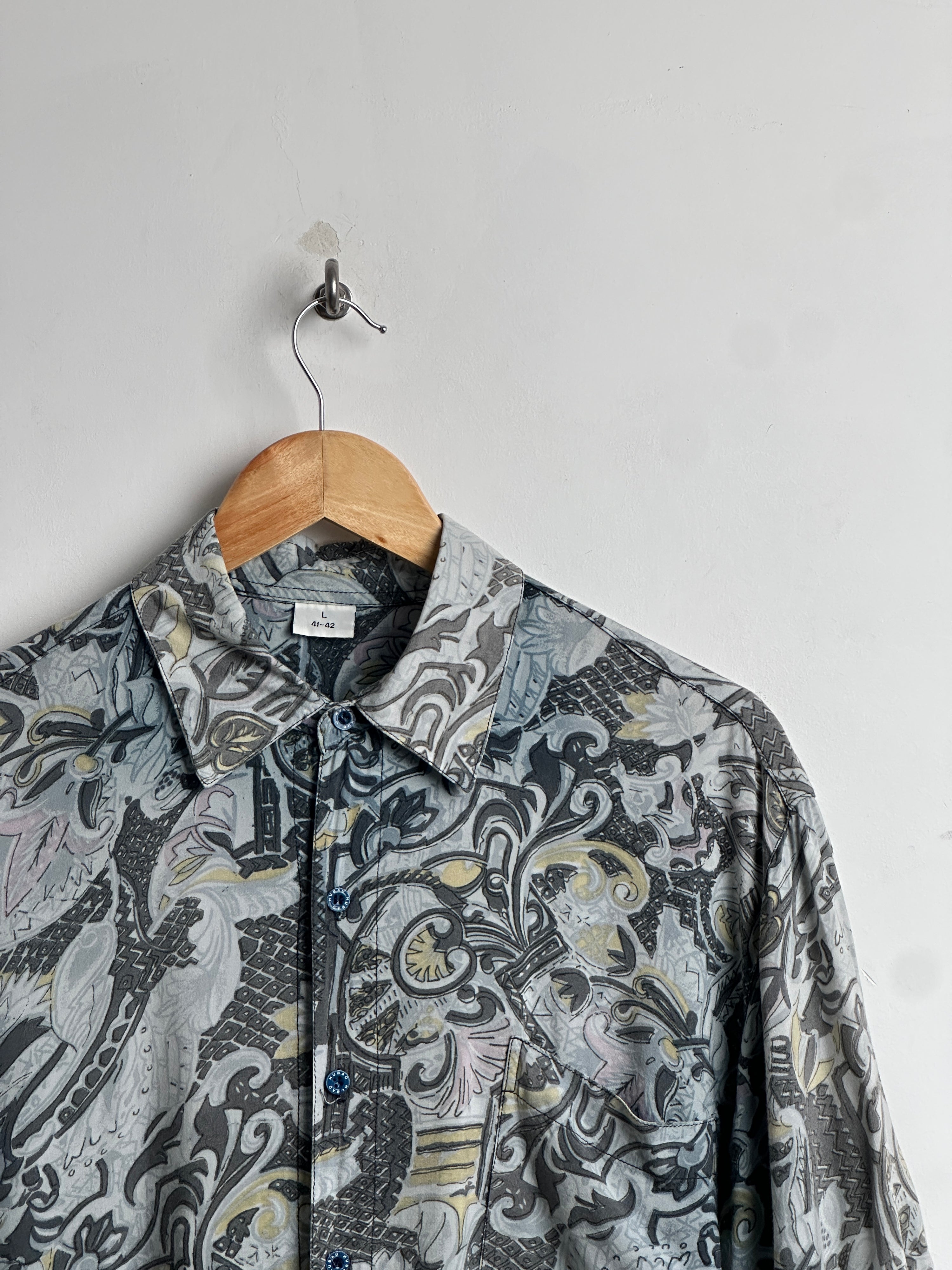 HUBAO patterned short sleeve shirt