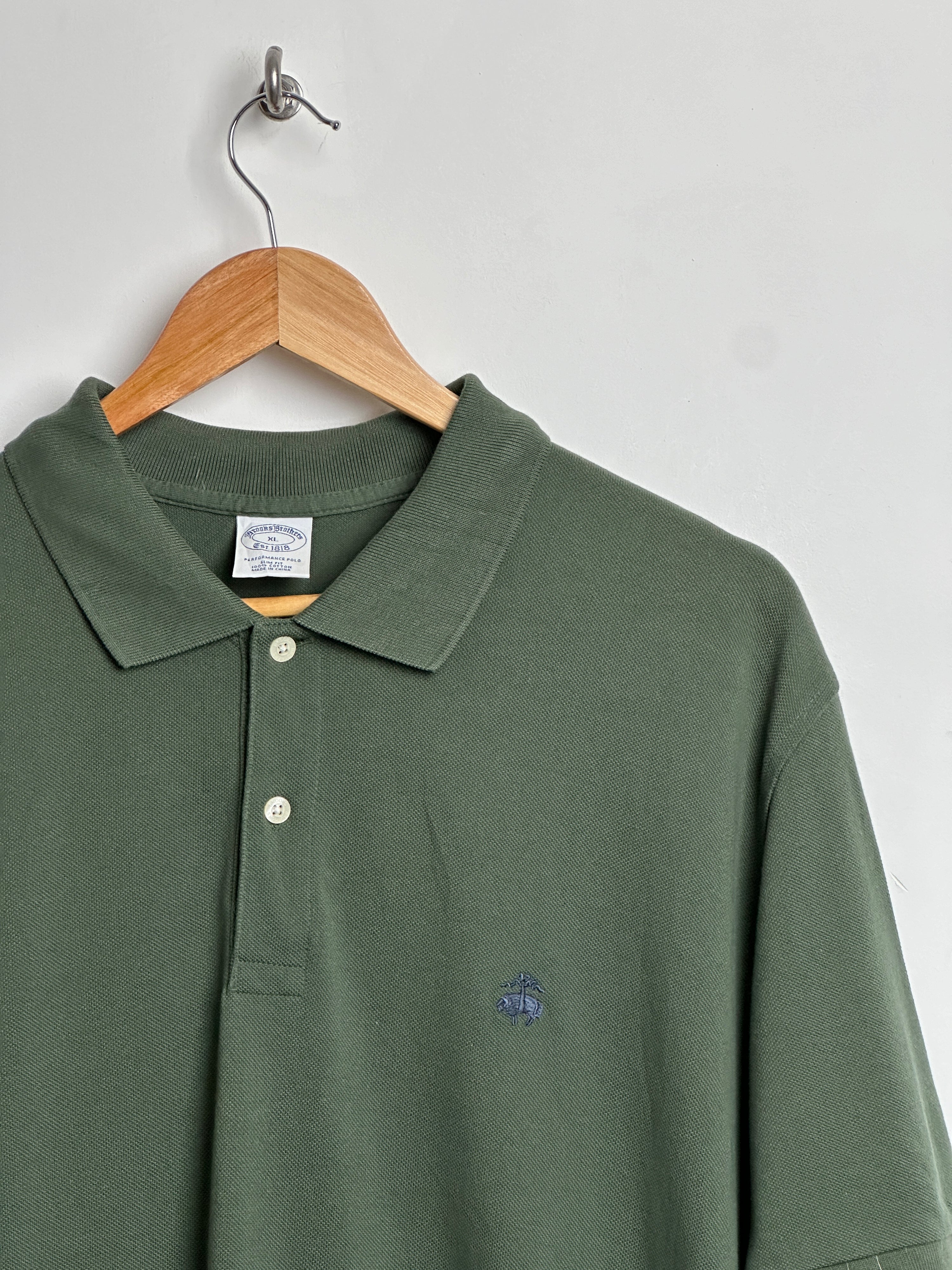 Vintage Brooks Brothers short-sleeve polo in green