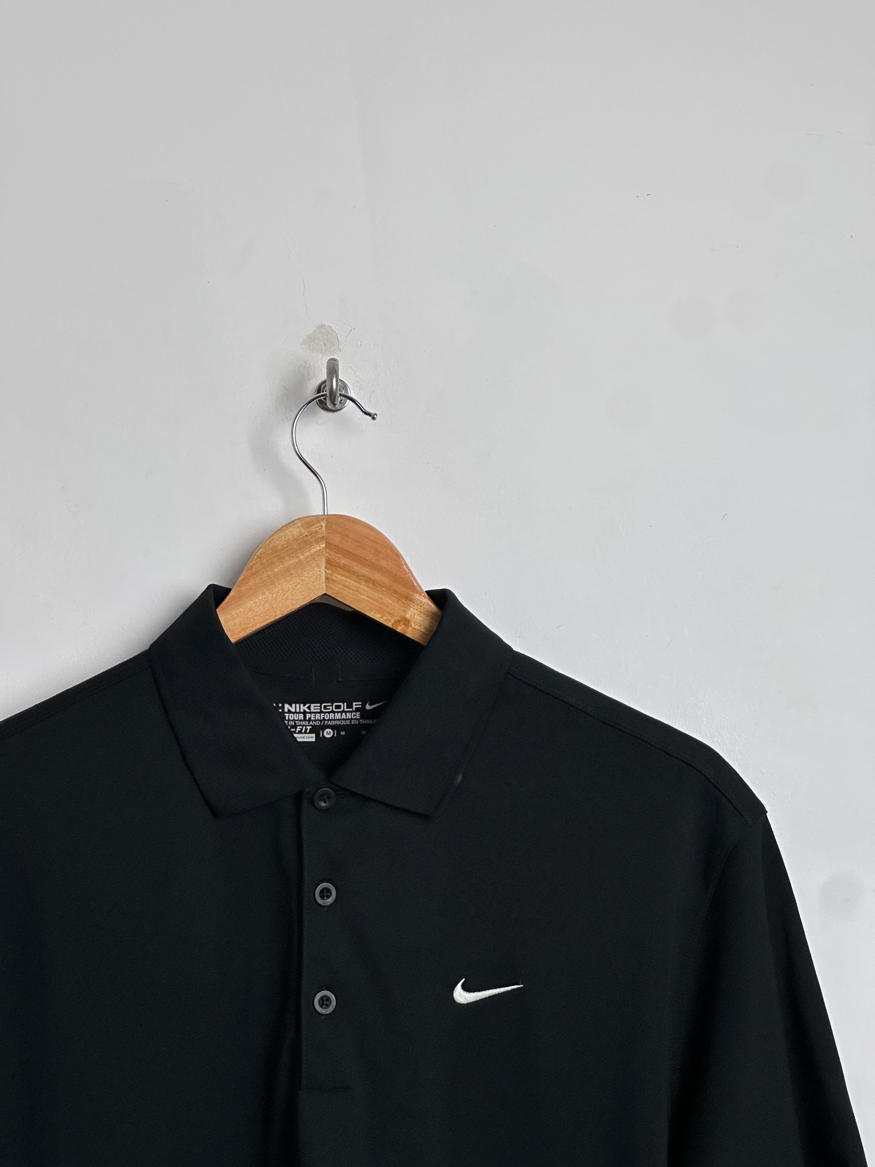 NIKE GOLF short-sleeve polo shirt in black