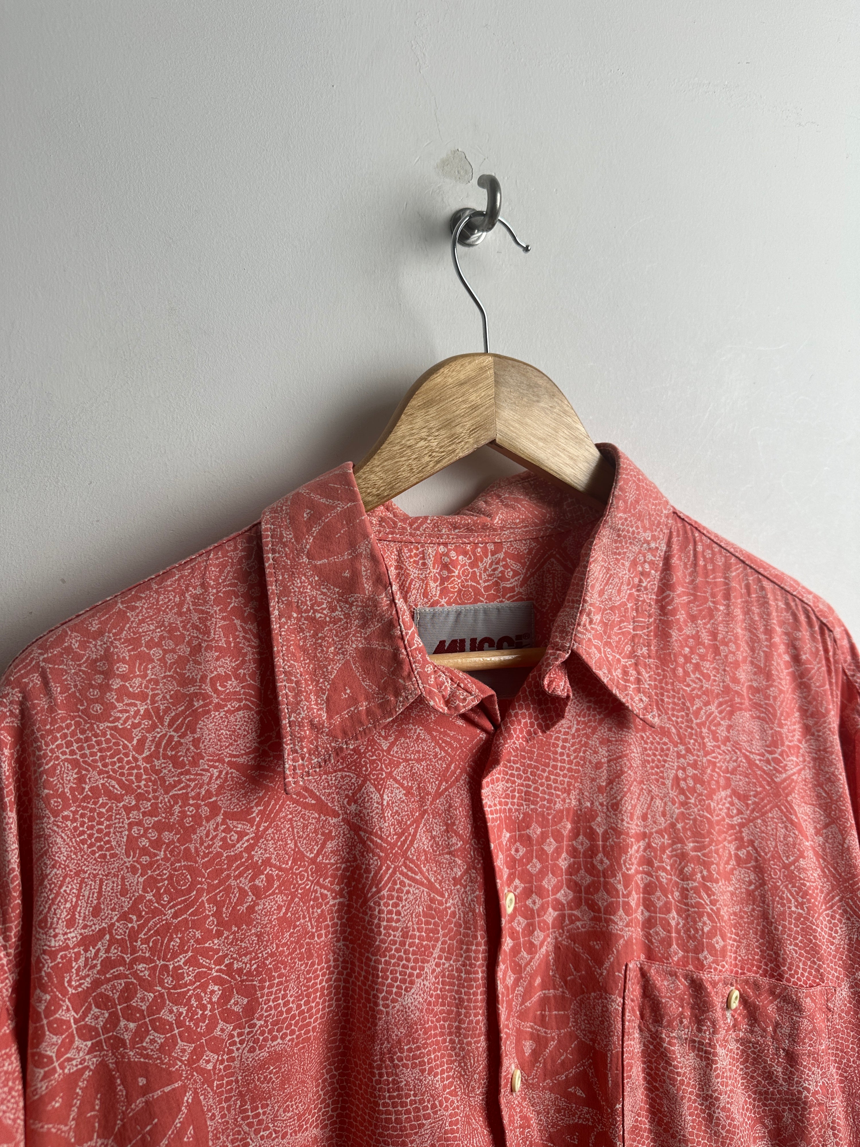 MUCCI short sleeve shirt in coral