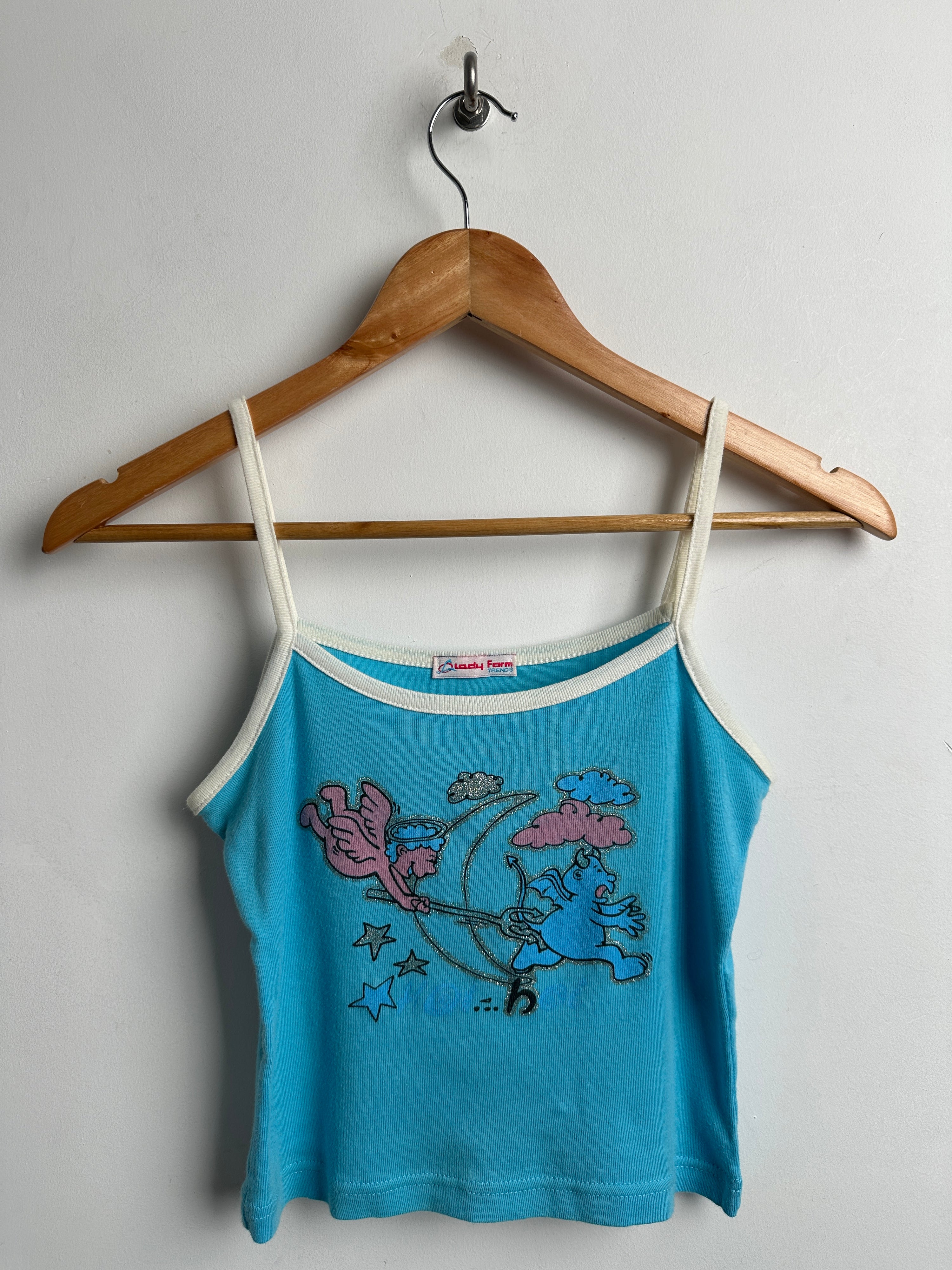 LADY FORM TRENDS tank top in aqua