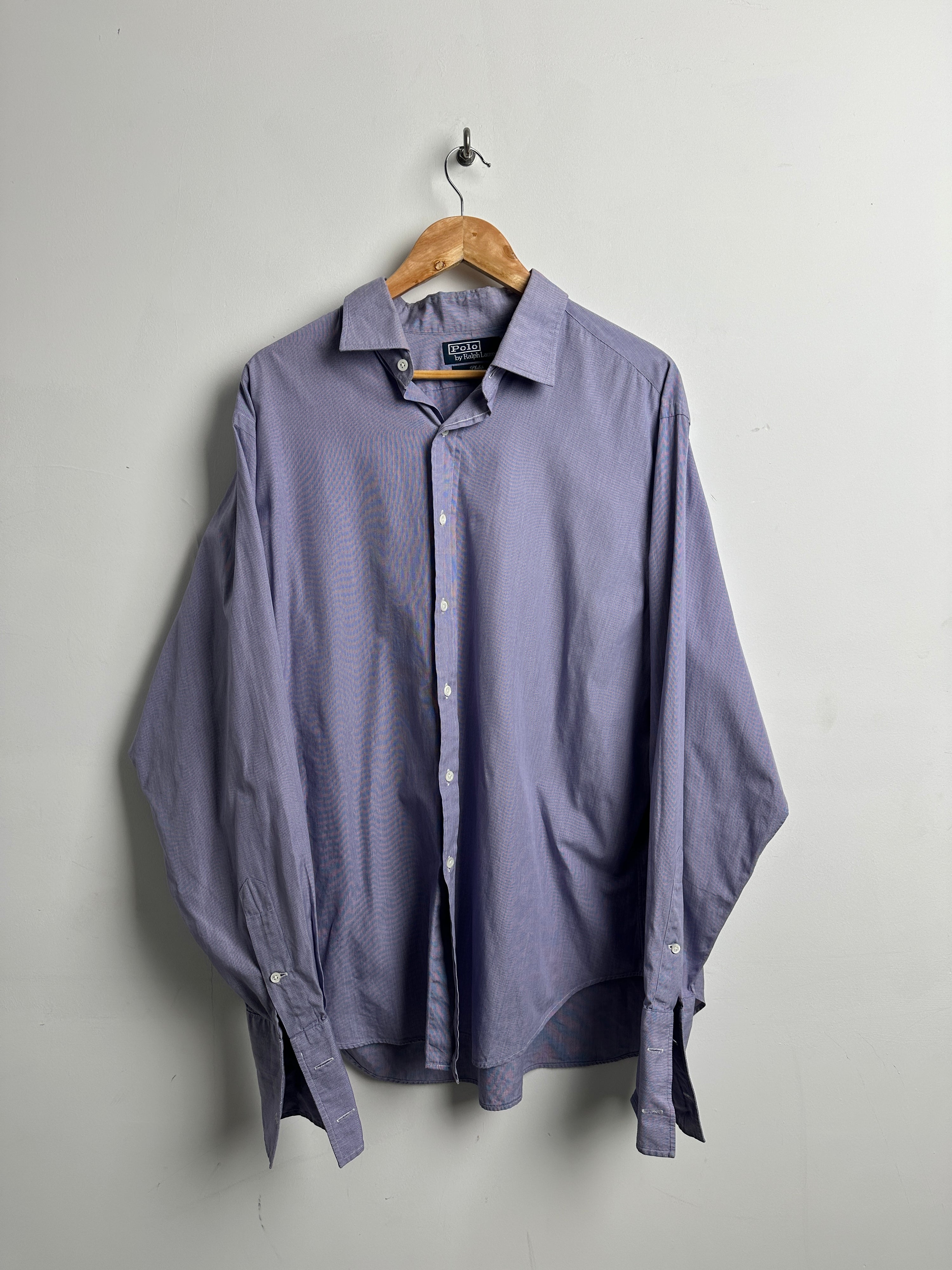 Polo Ralph Lauren violet button up long sleeve - thrift.mt