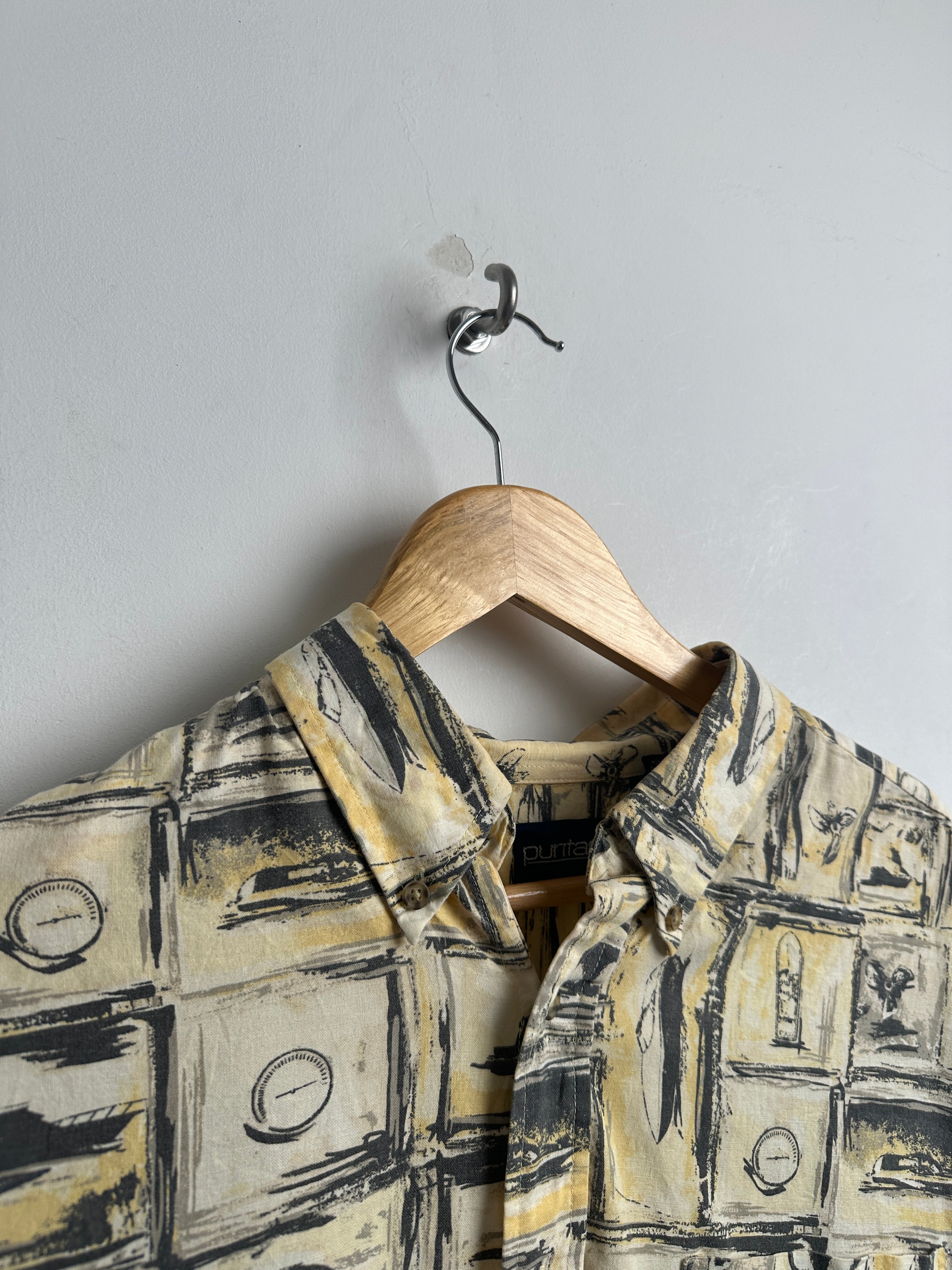 PURITAN short sleeved shirt in yellow
