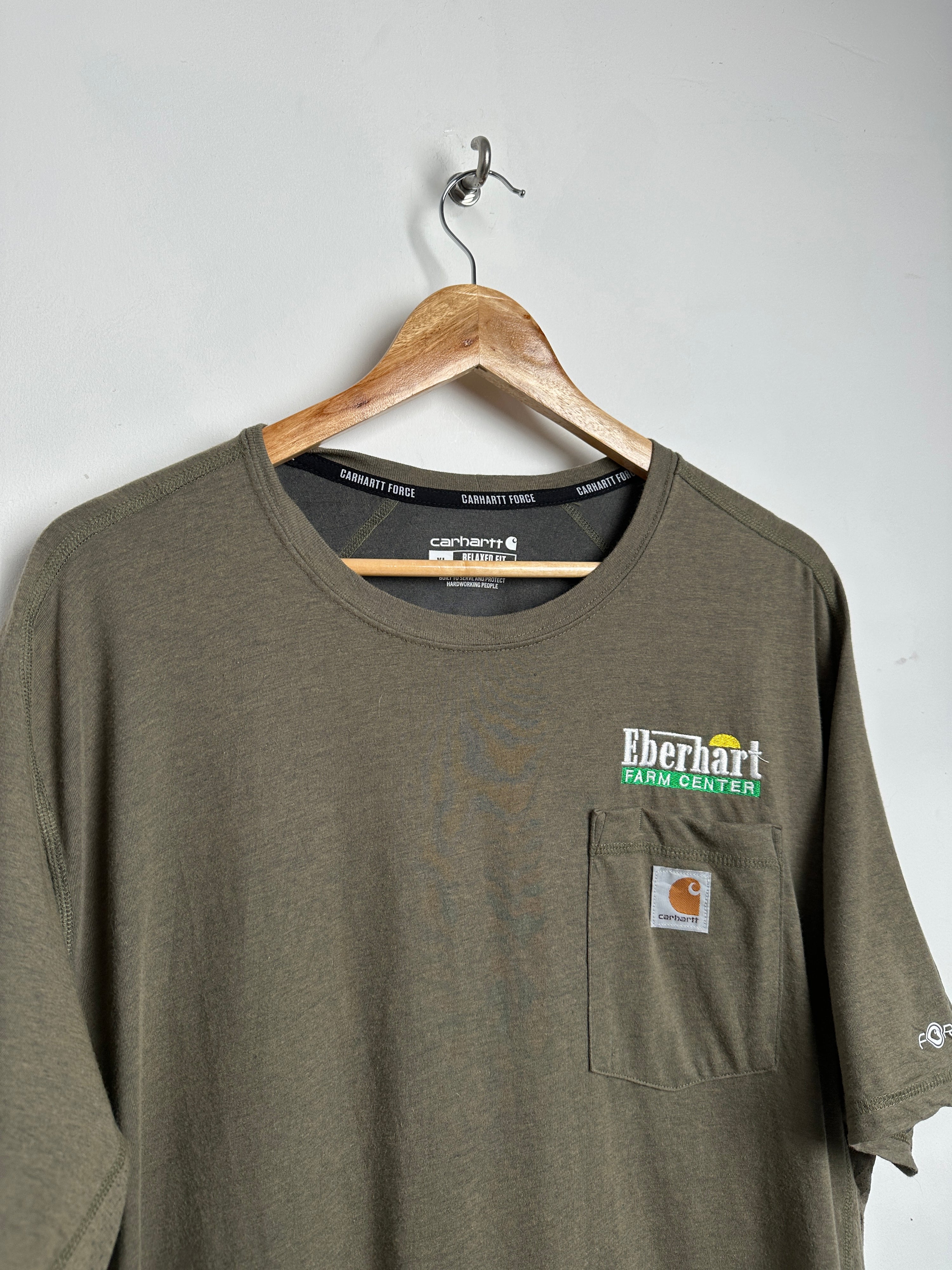 Carhartt olive green Eberhart tee - thrift.mt