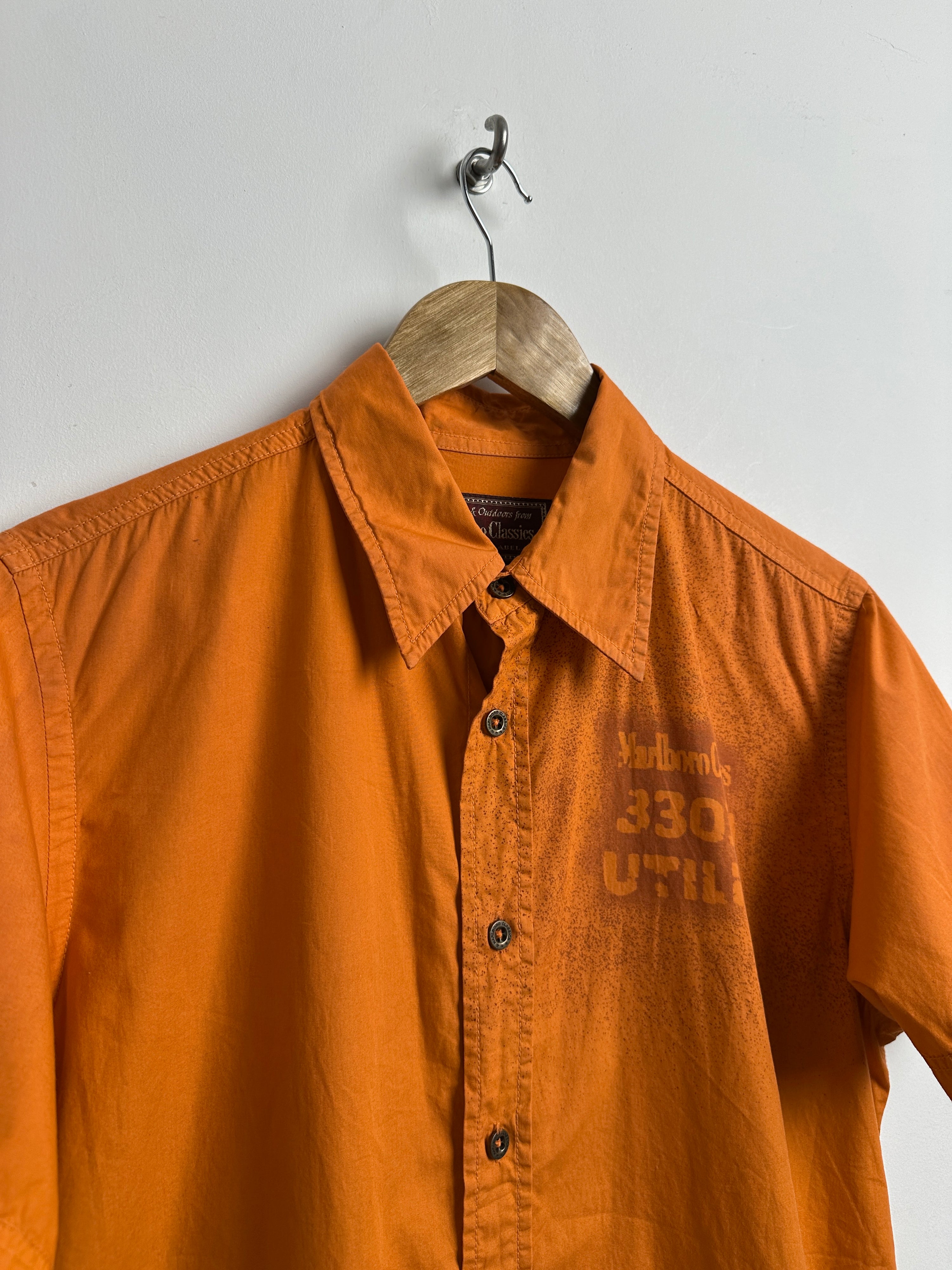 Marlboro Classics button up orange tee