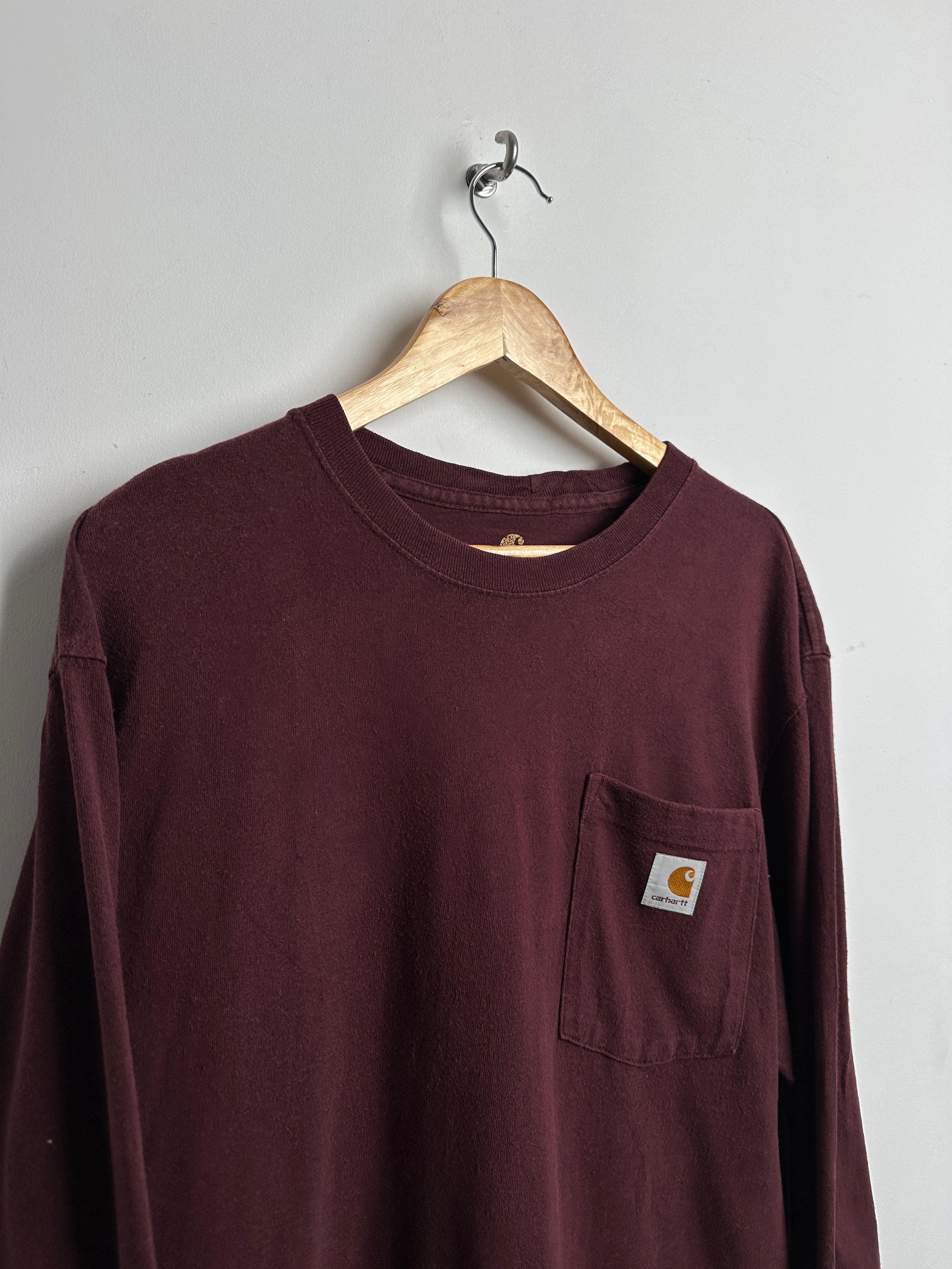 Carhartt burgundy long sleeve - thrift.mt