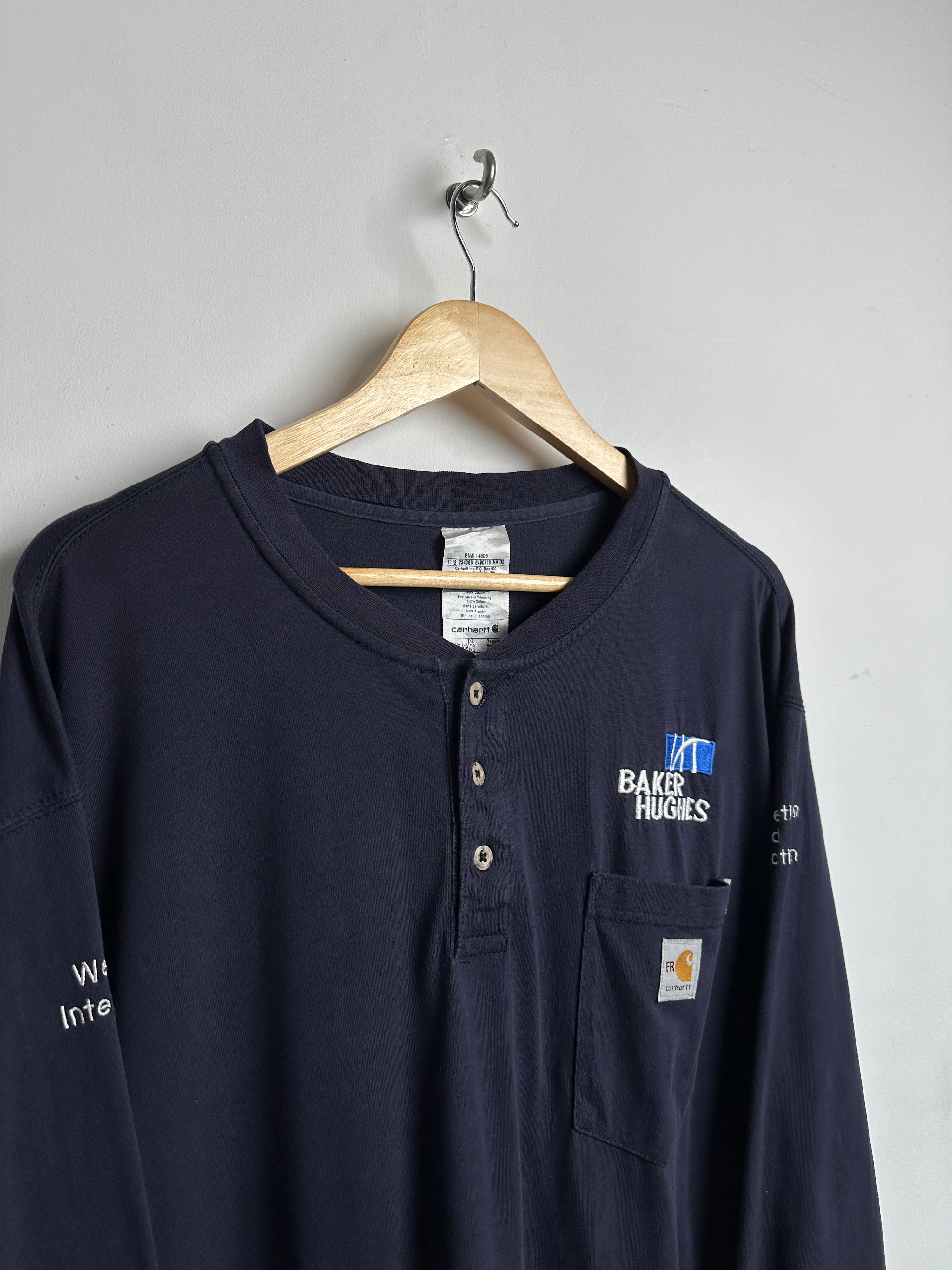 Carhartt Baker Hughes blue long sleeve