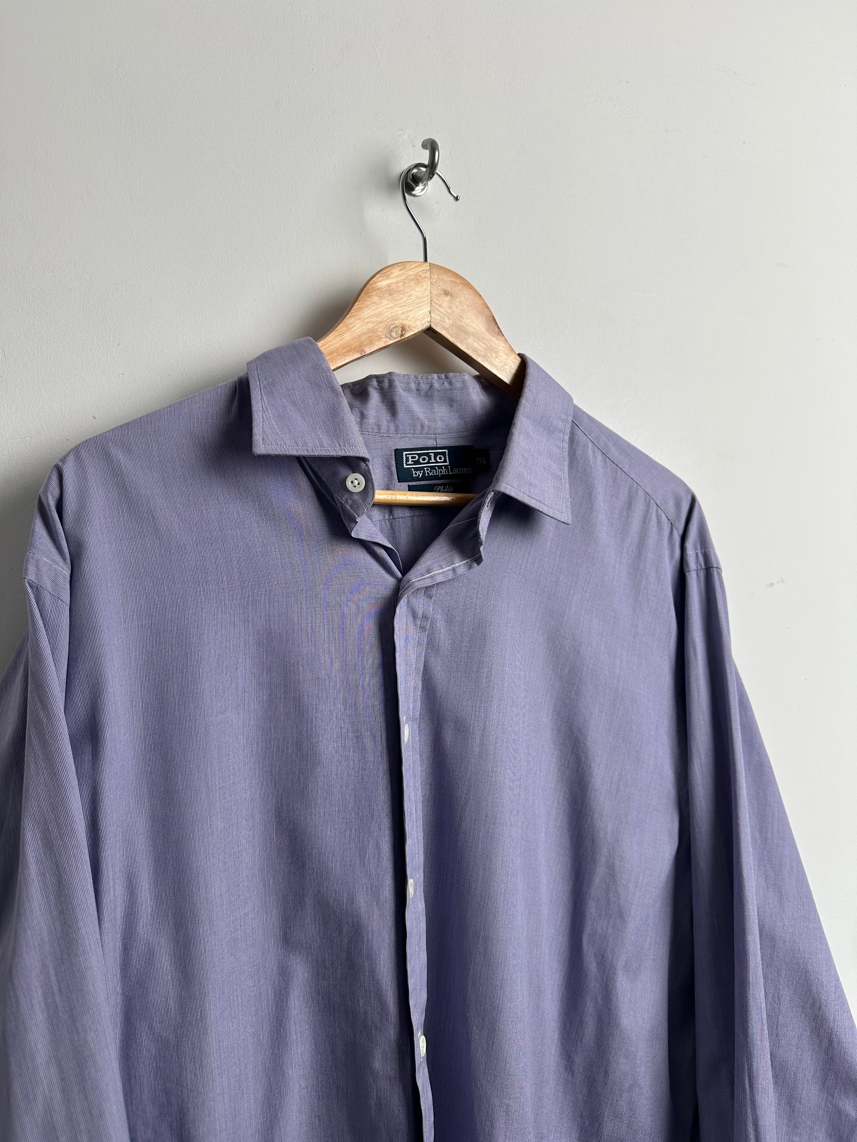 Polo Ralph Lauren violet button up long sleeve - thrift.mt