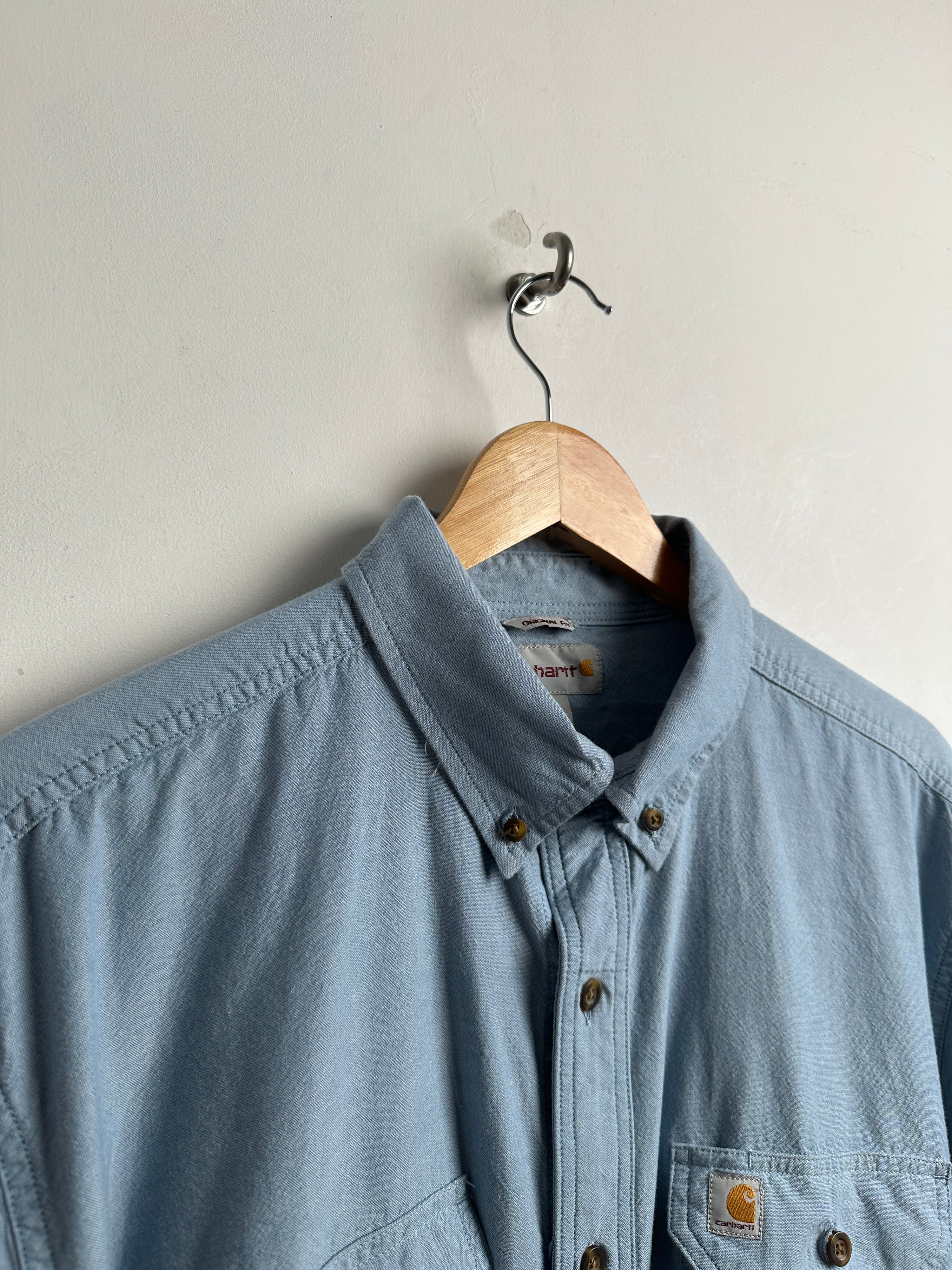 CARHARTT short sleeve shirt in blue