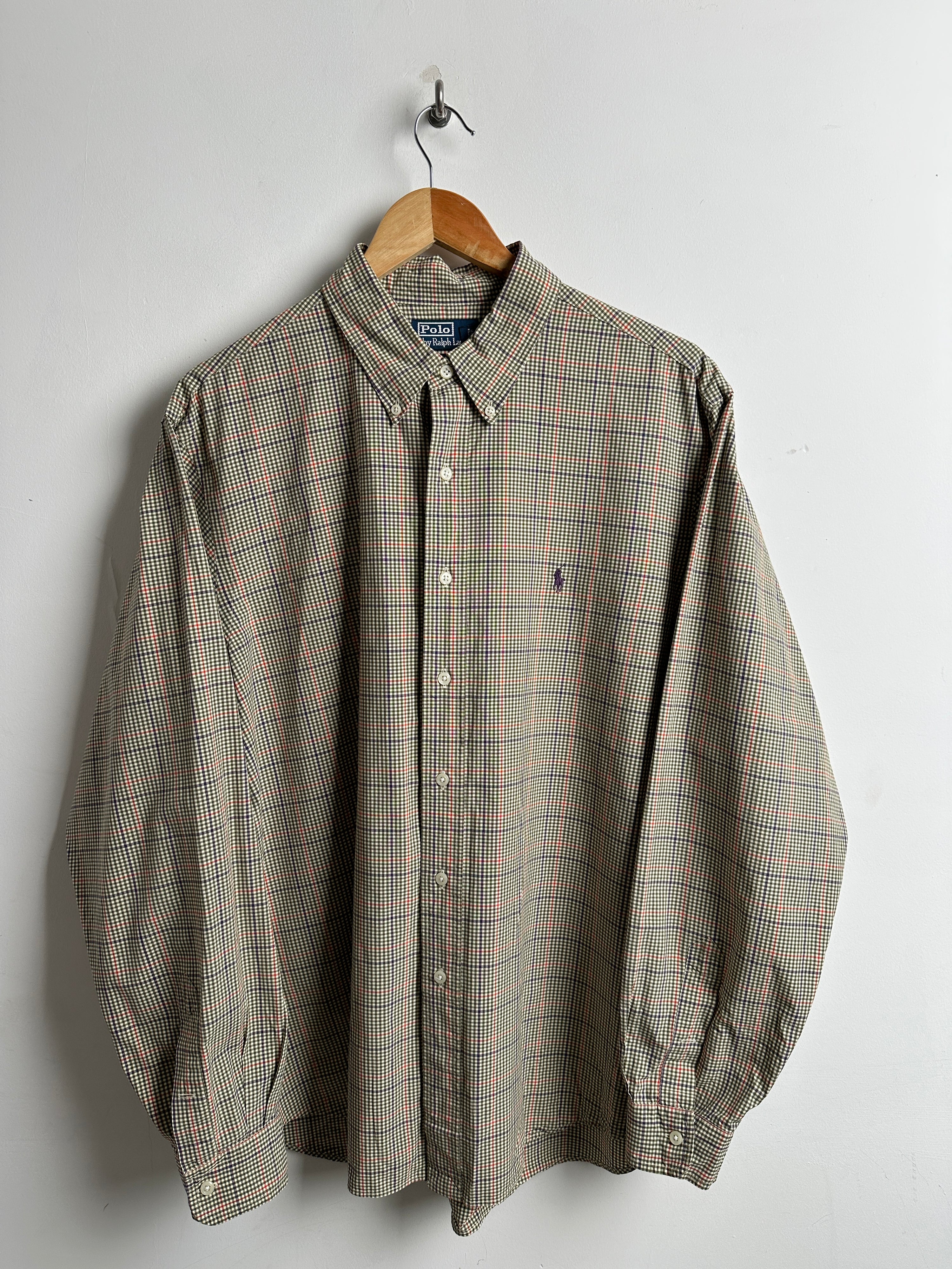 POLO Ralph Lauren shirt checked in brown - thrift.mt