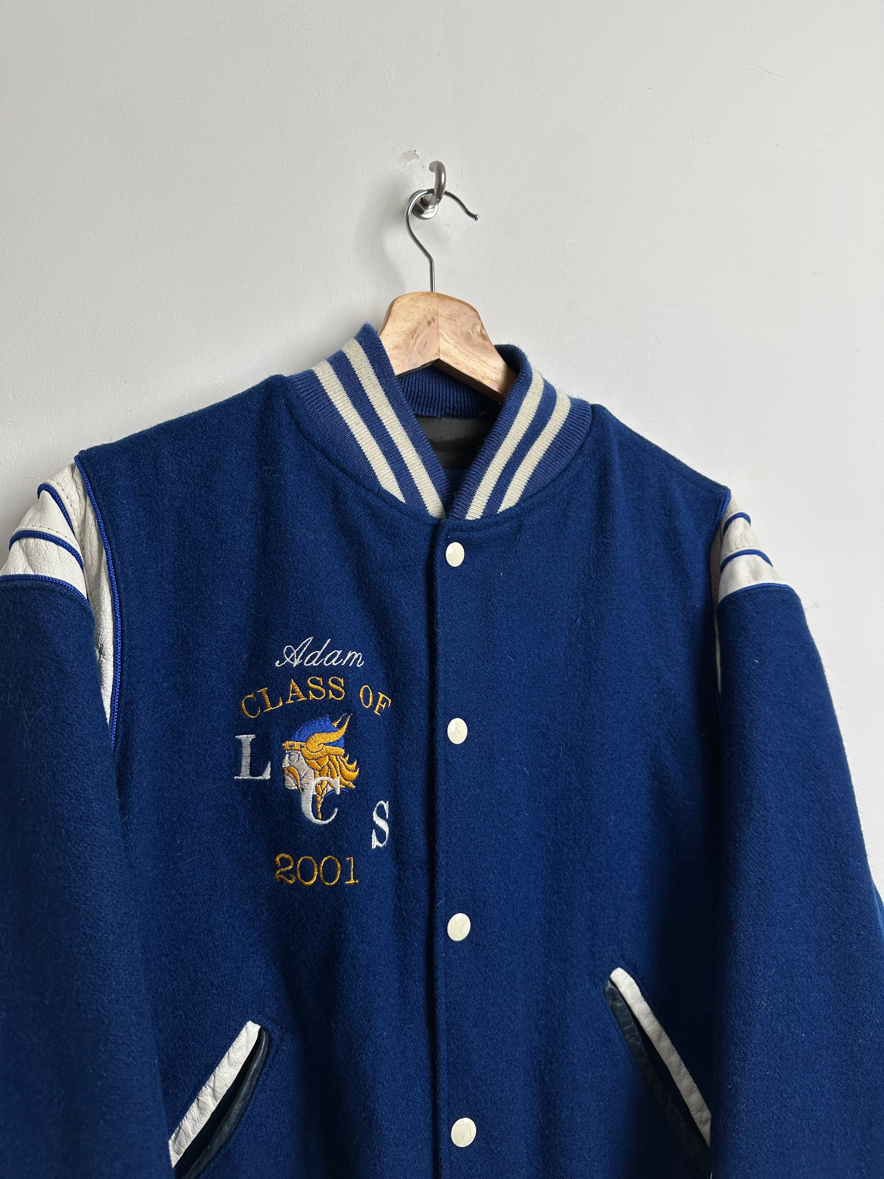 HOLLOWAY Varsity Royal Blue Bomber Jacket