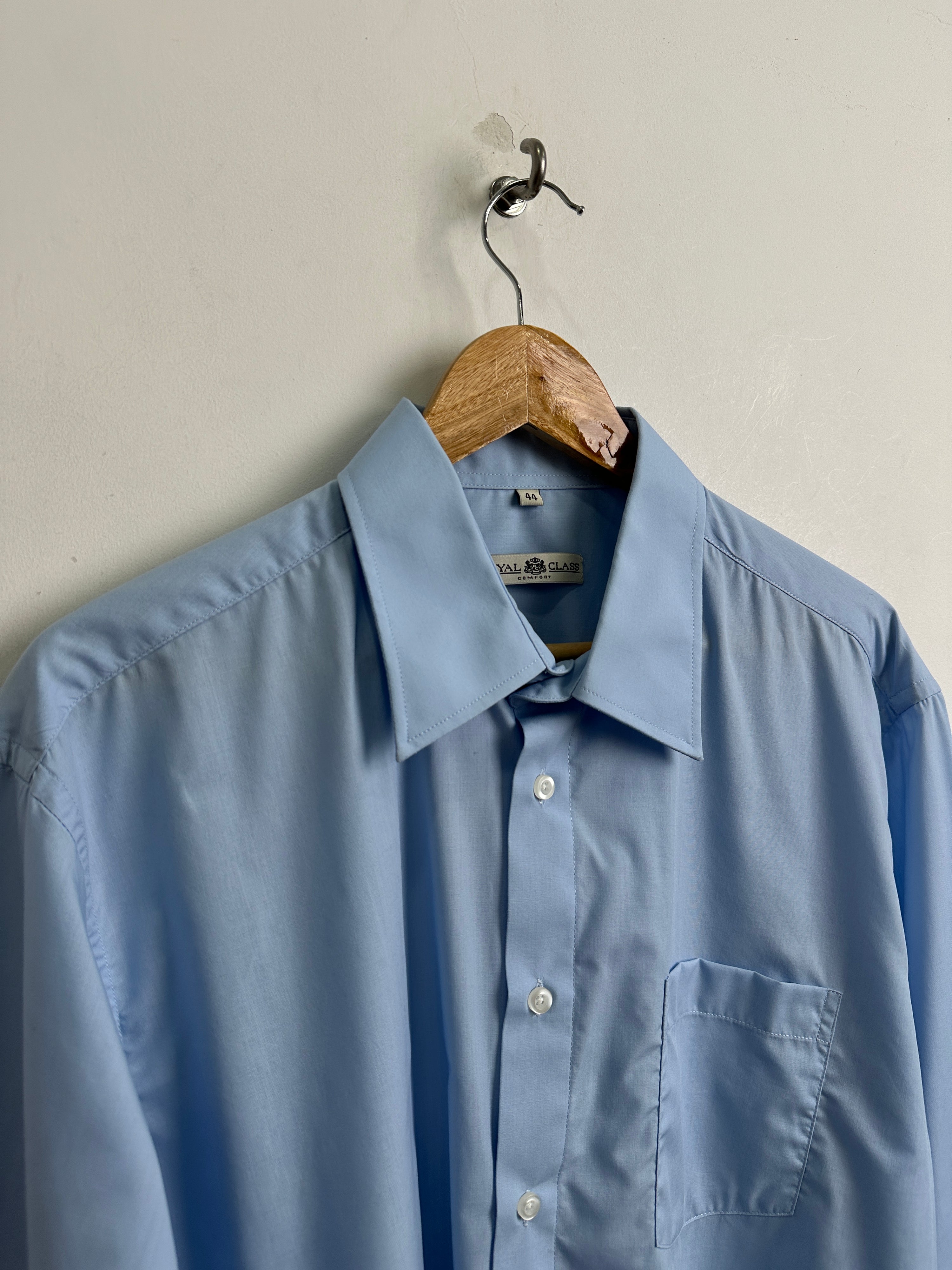 ROYAL CLASS vintage long-sleeve shirt in blue