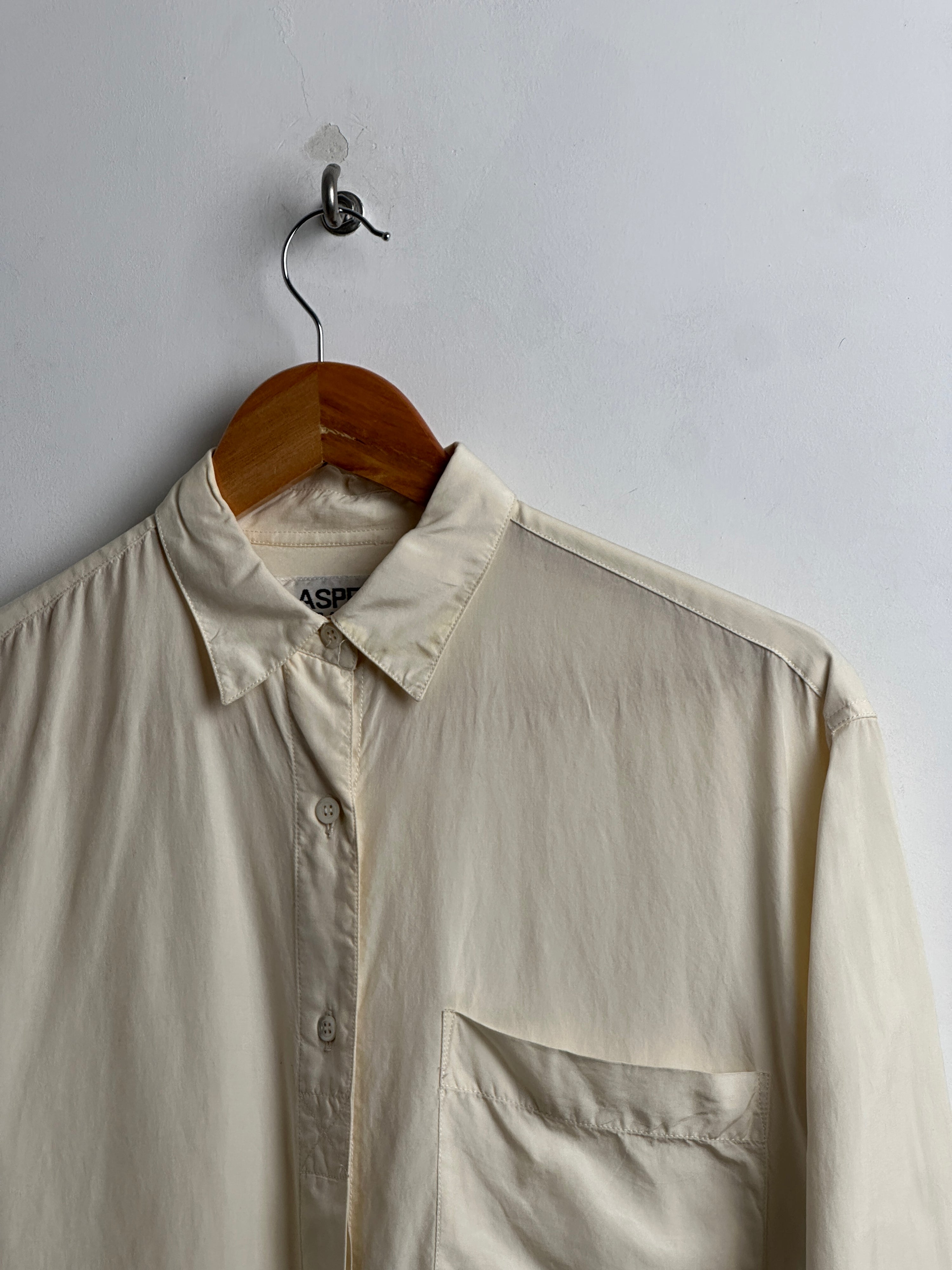 ASPESI basic women’s short sleeved shirt in cream