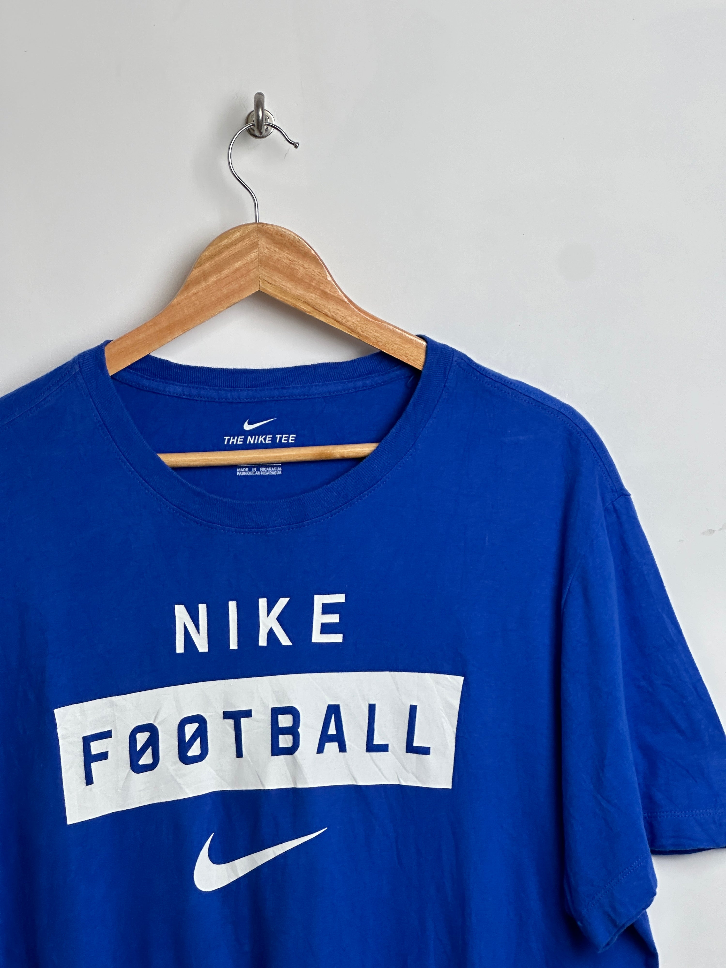 NIKE football tee in blue