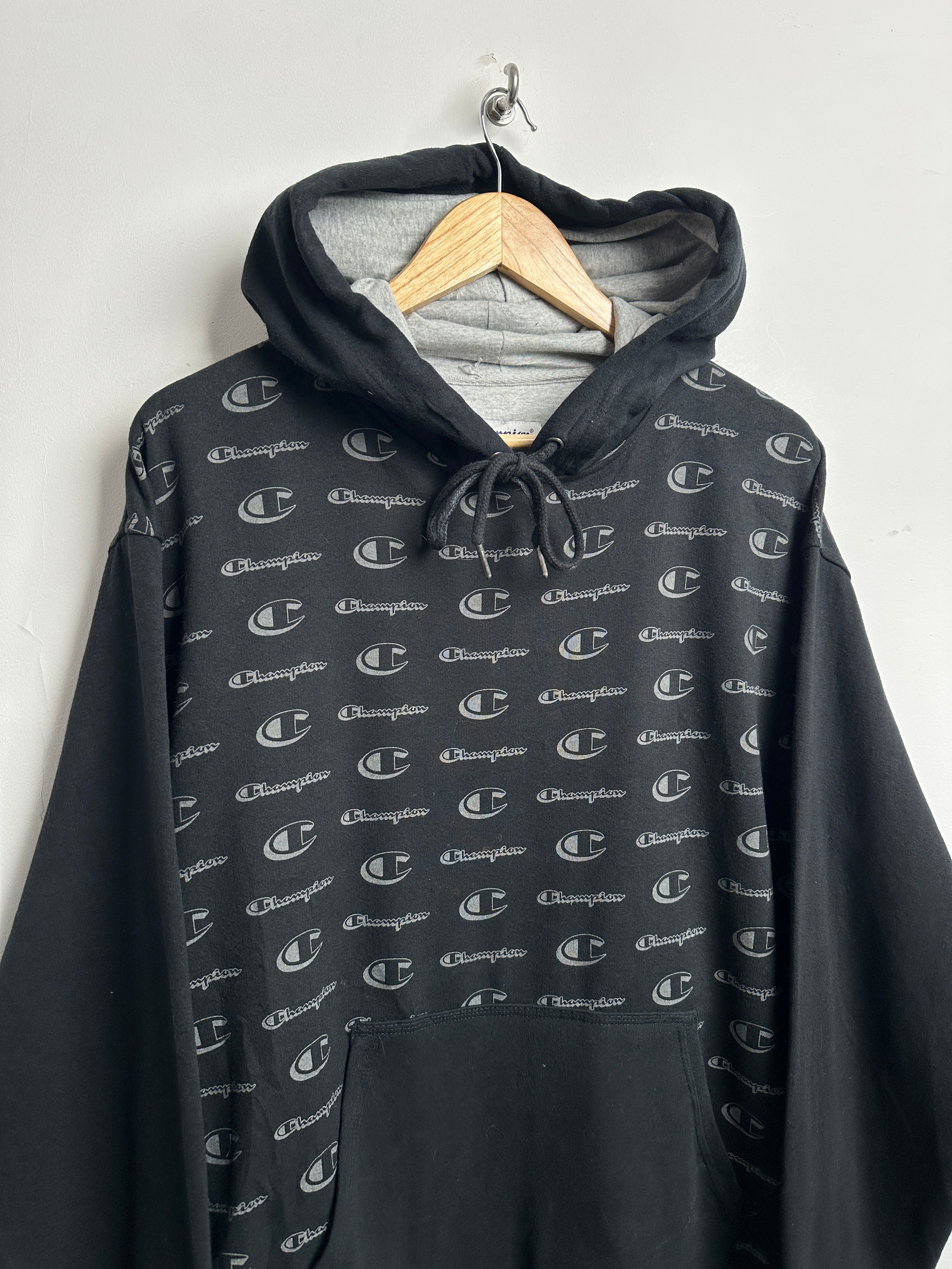 CHAMPION All-Over Script Logo Hoodie