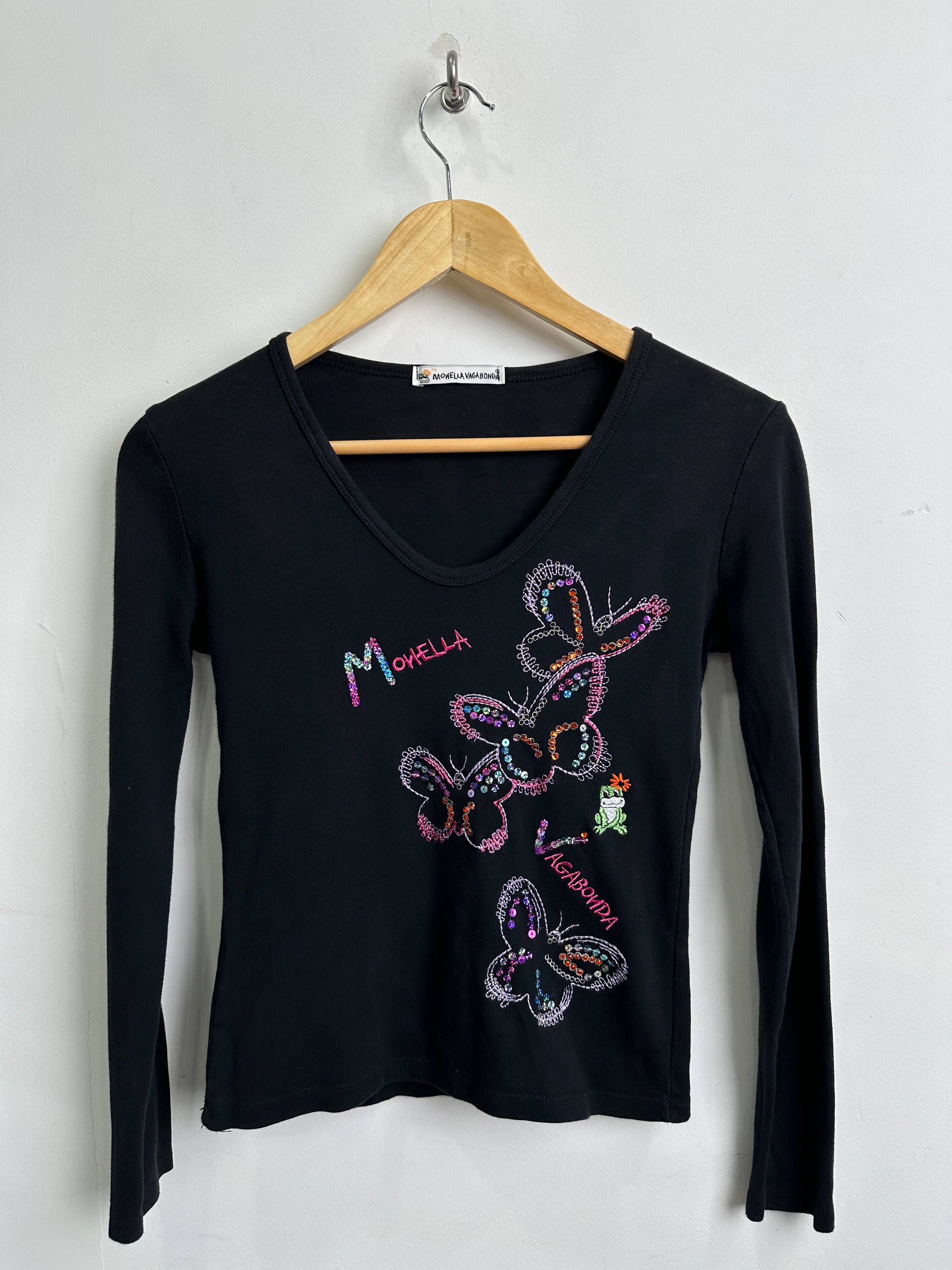 MONELLA VAGABONDA long-sleeve top in black
