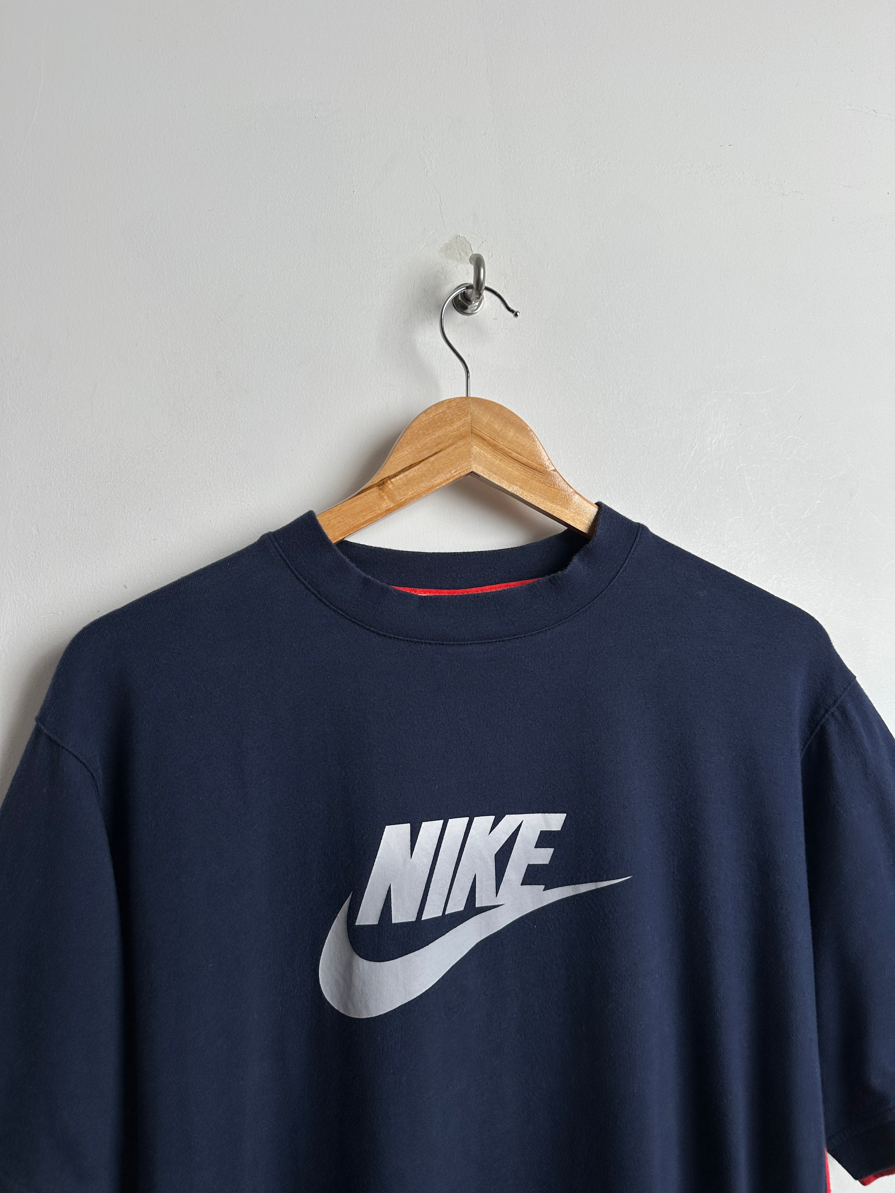 NIKE Blue with Red Lining Tee