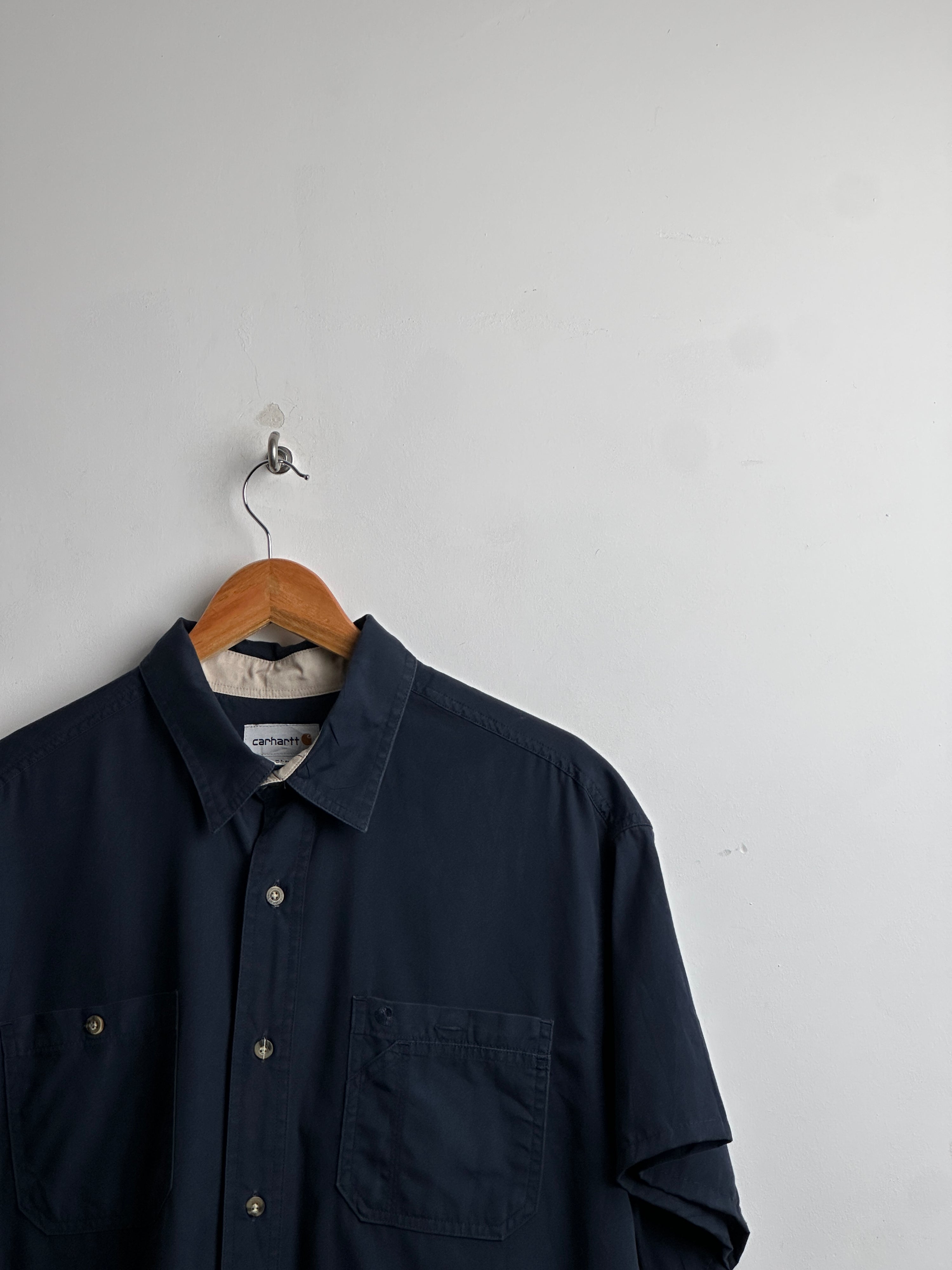 CARHARTT short sleeve shirt in navy blue