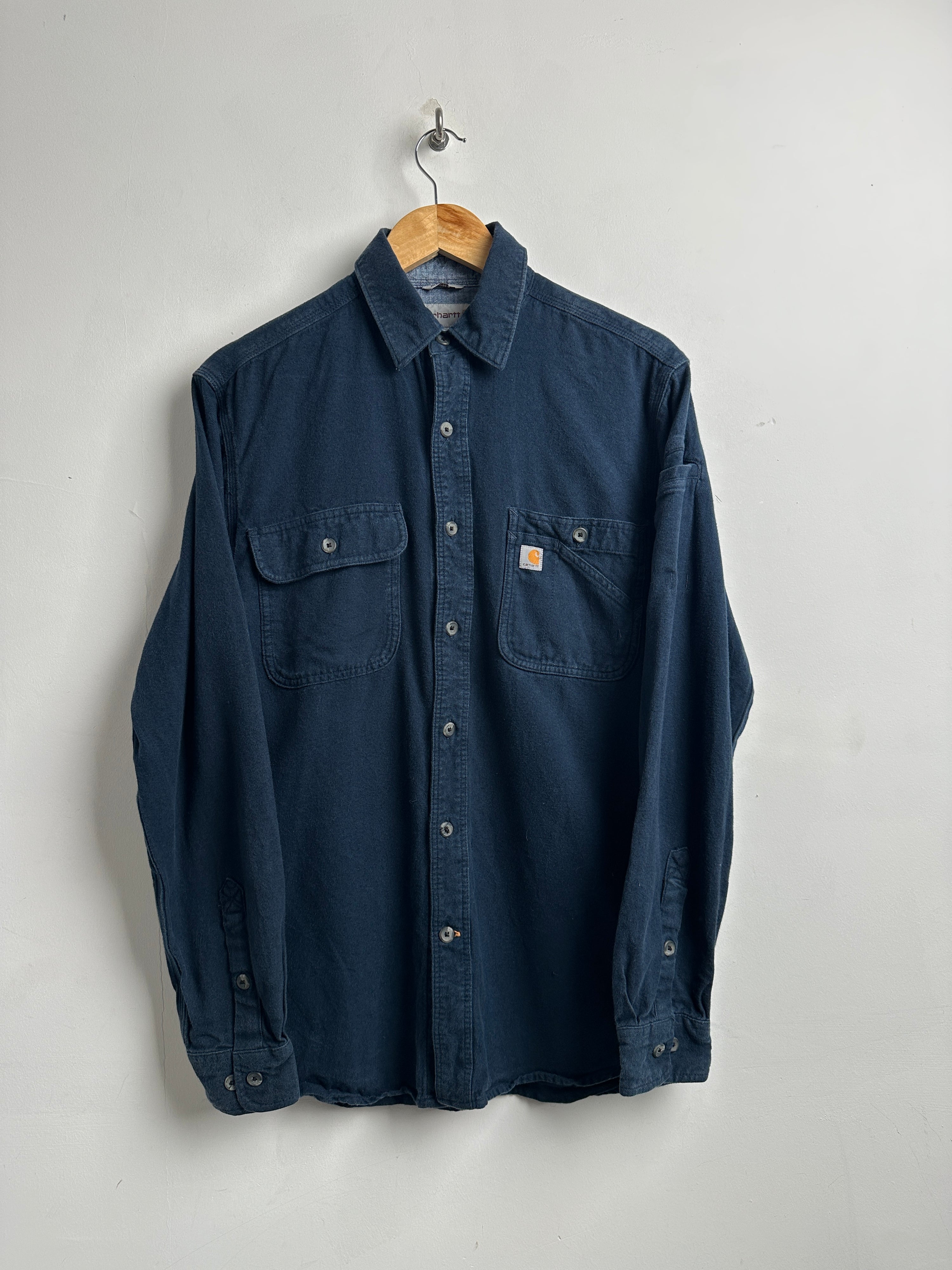 CARHARTT NAVY Blue Long Sleeve Shirt