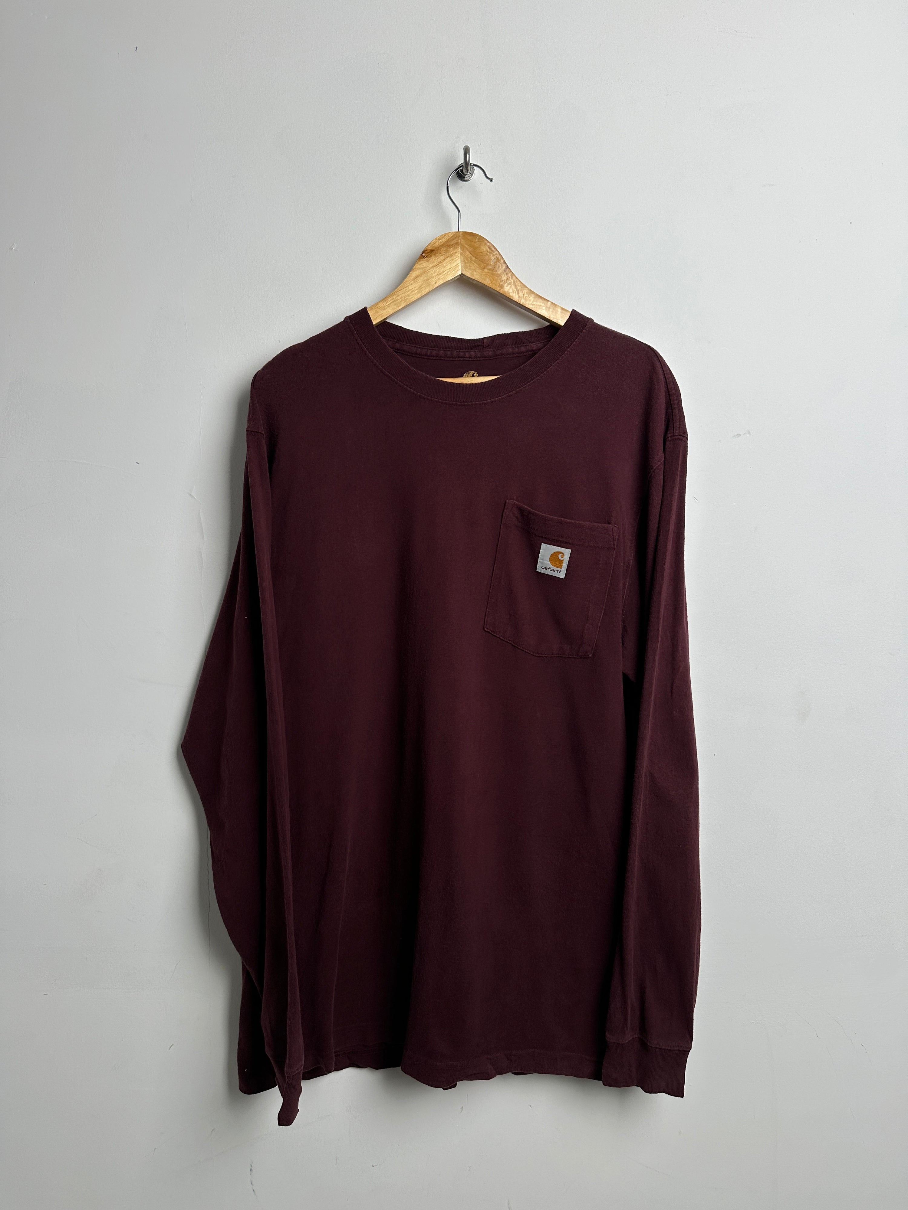 Carhartt burgundy long sleeve - thrift.mt