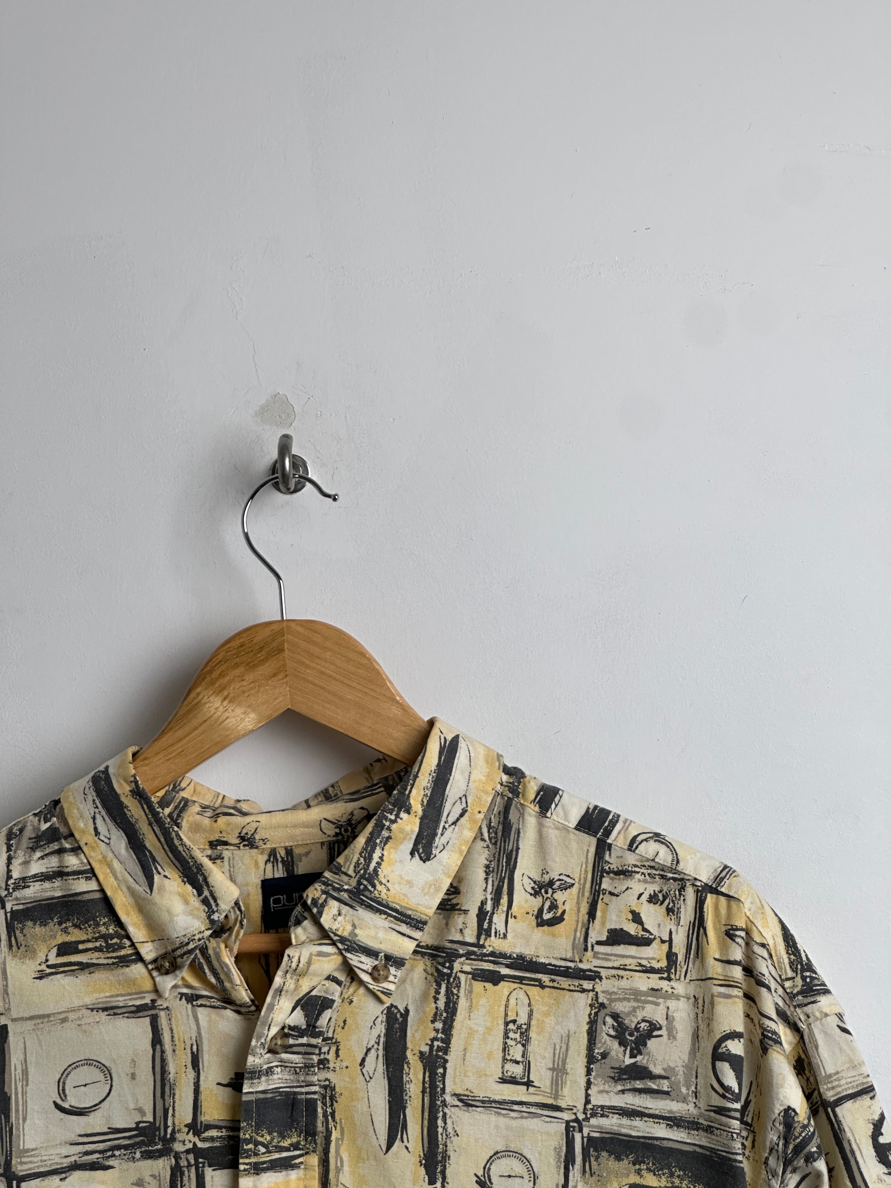 PURITAN short sleeved shirt in yellow