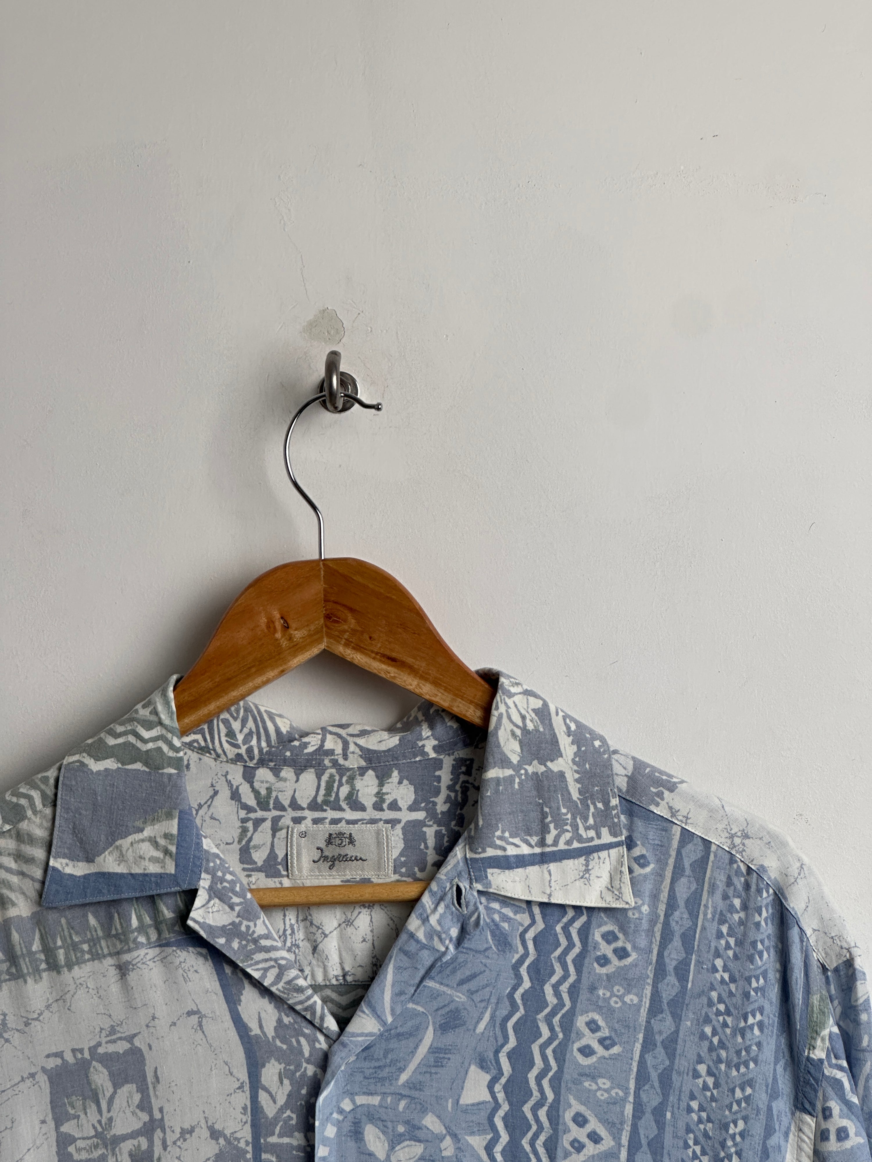 VINTAGE patterned short sleeved shirt