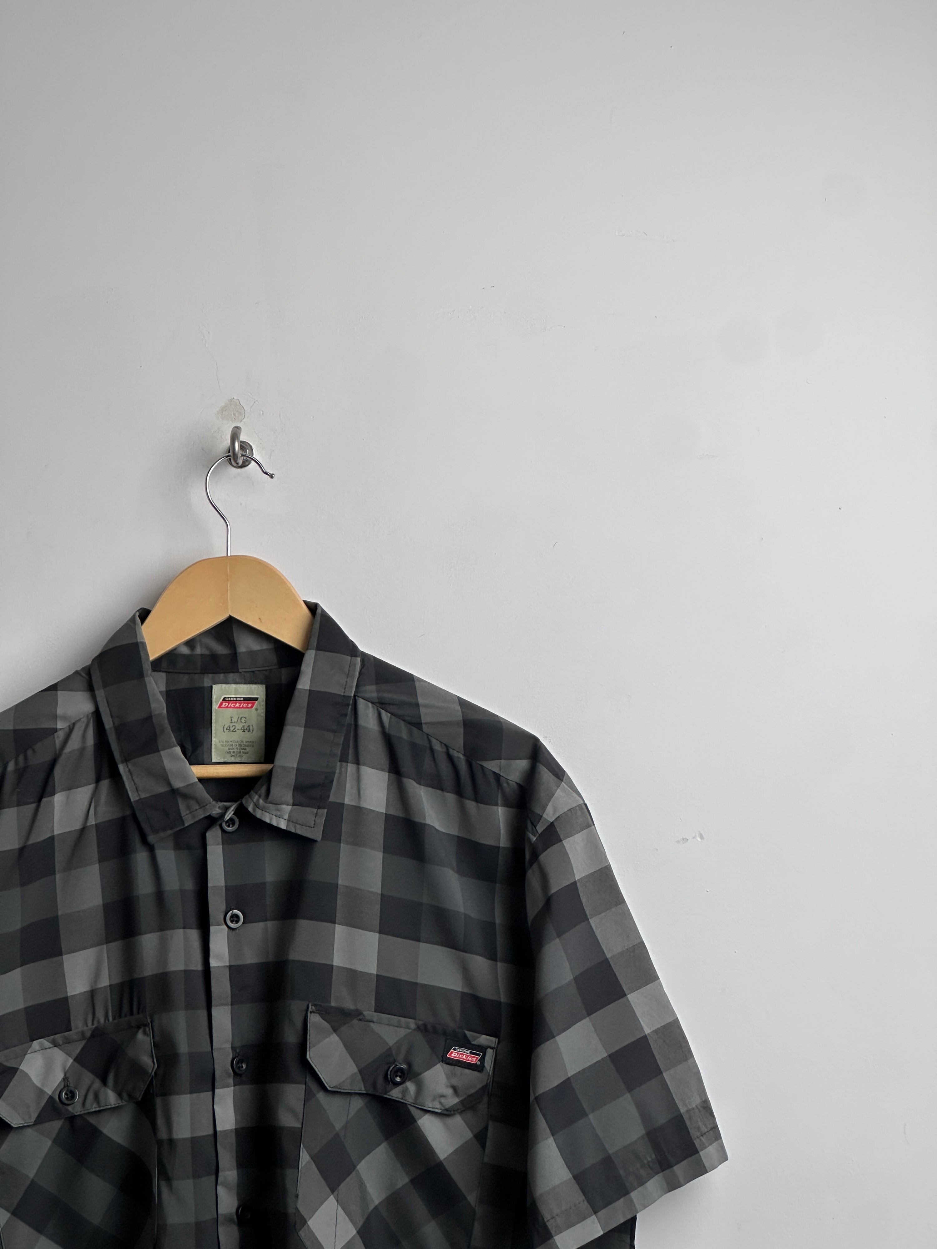 DICKIES Checked Shirt in black